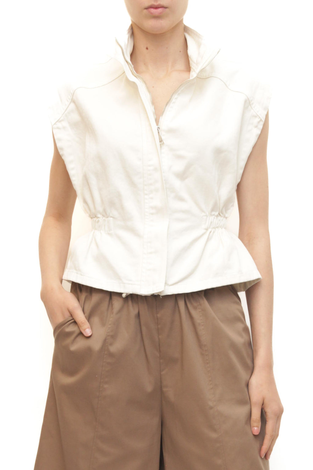 LEVH - Gilet Gracie - DENIM BIANCO
