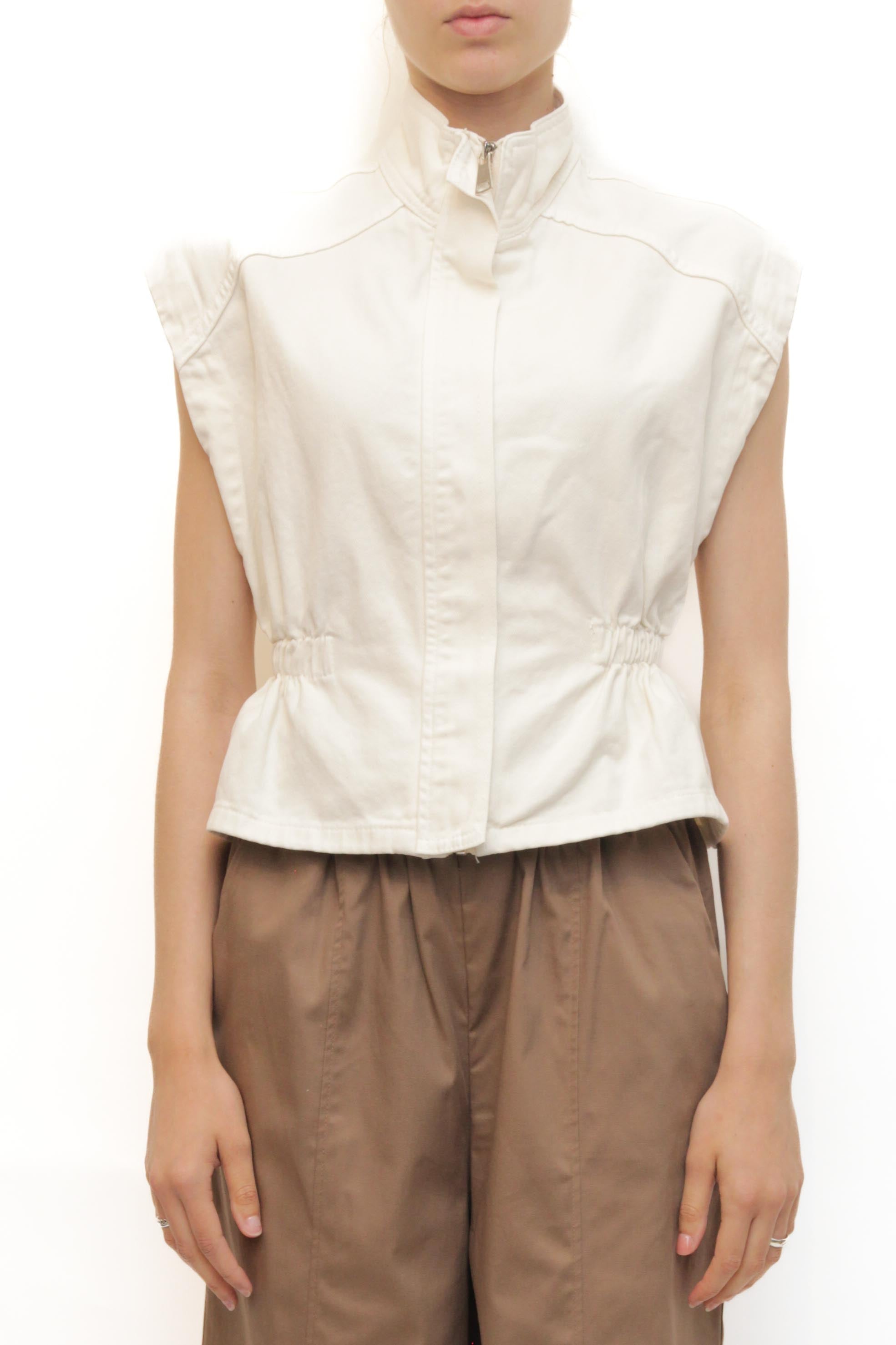 LEVH - Gilet Gracie - DENIM BIANCO