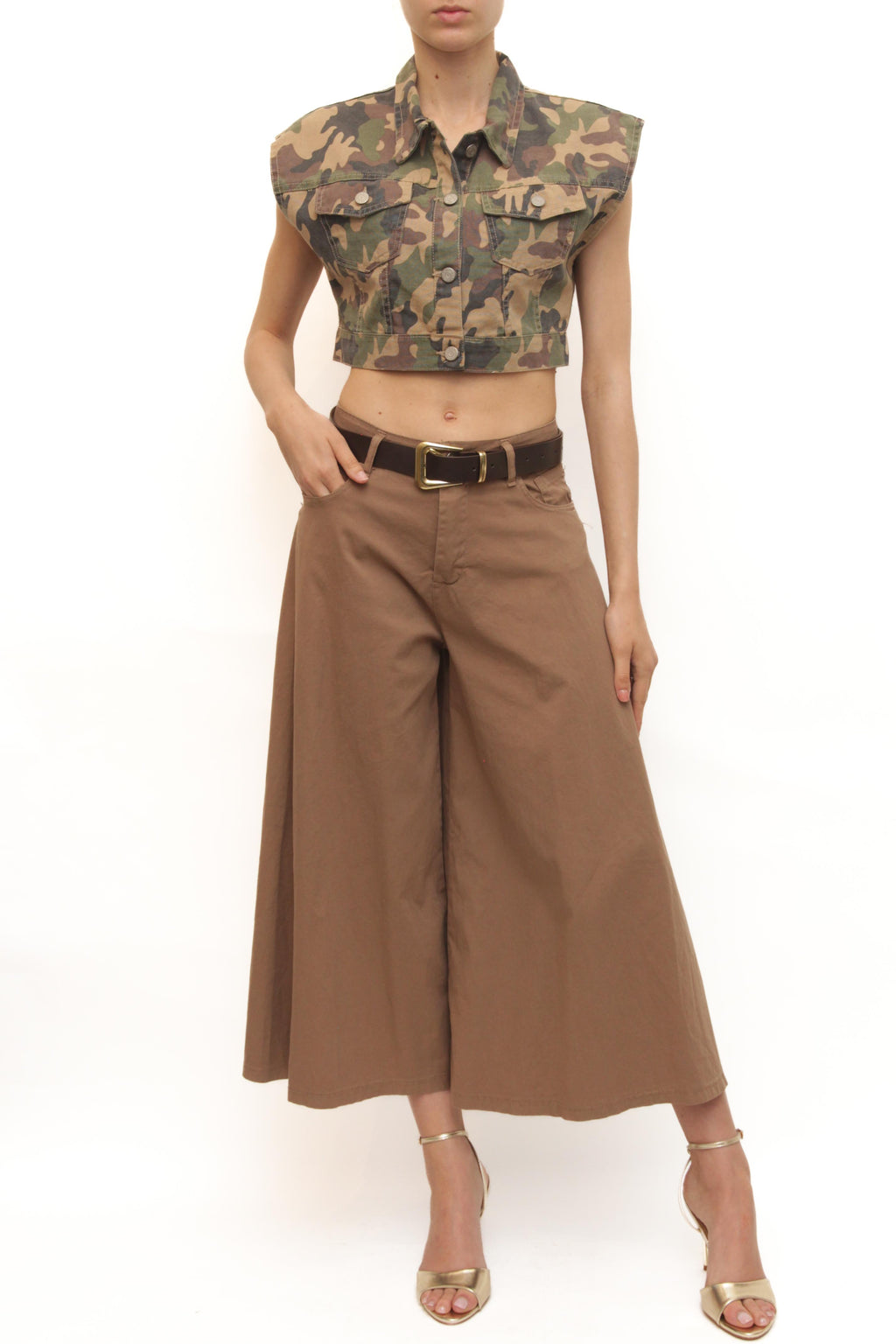 LEVH - Pantalone Perkly - TABACCO