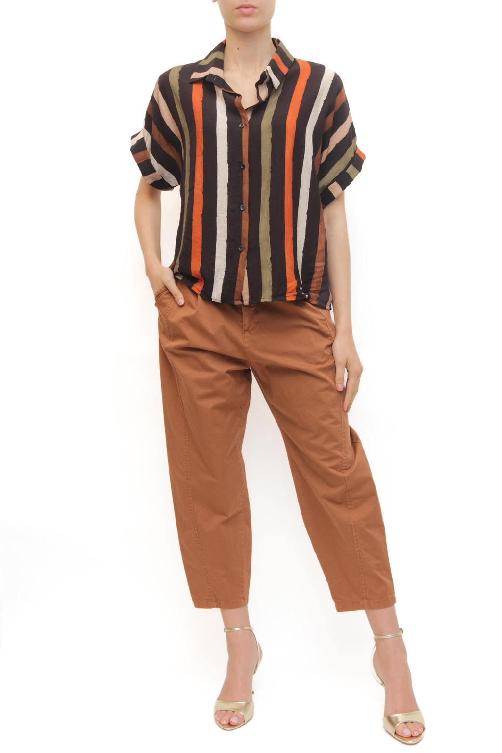 LEVH - Camicia Corgy - Riga MULTICOLOR