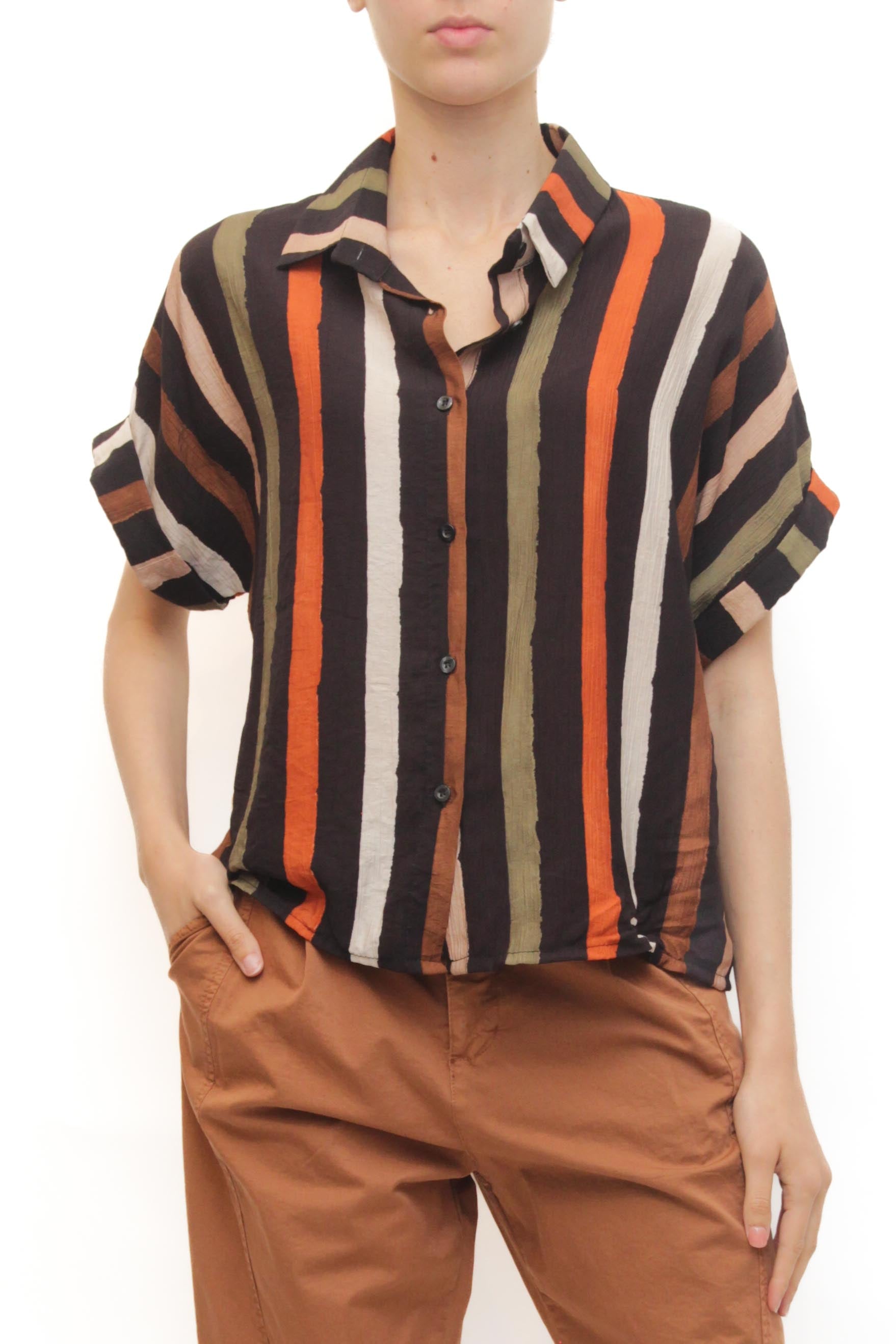 LEVH - Camicia Corgy - Riga MULTICOLOR