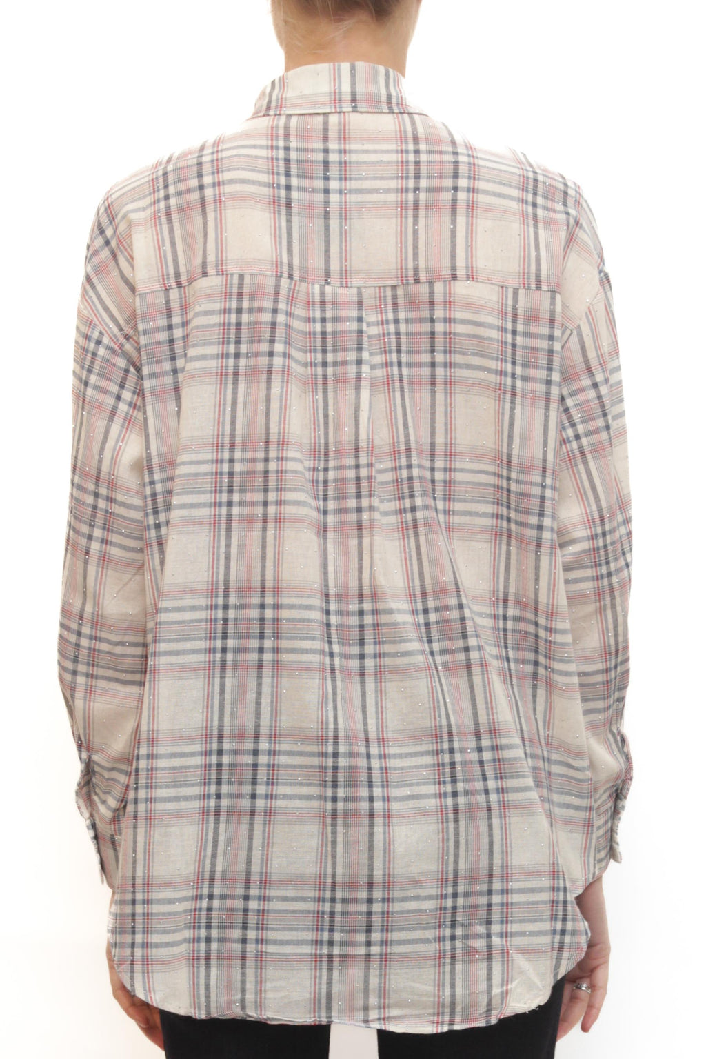 LEVH - Camicia Cankay - CHEK Blu/Beige/Bordx