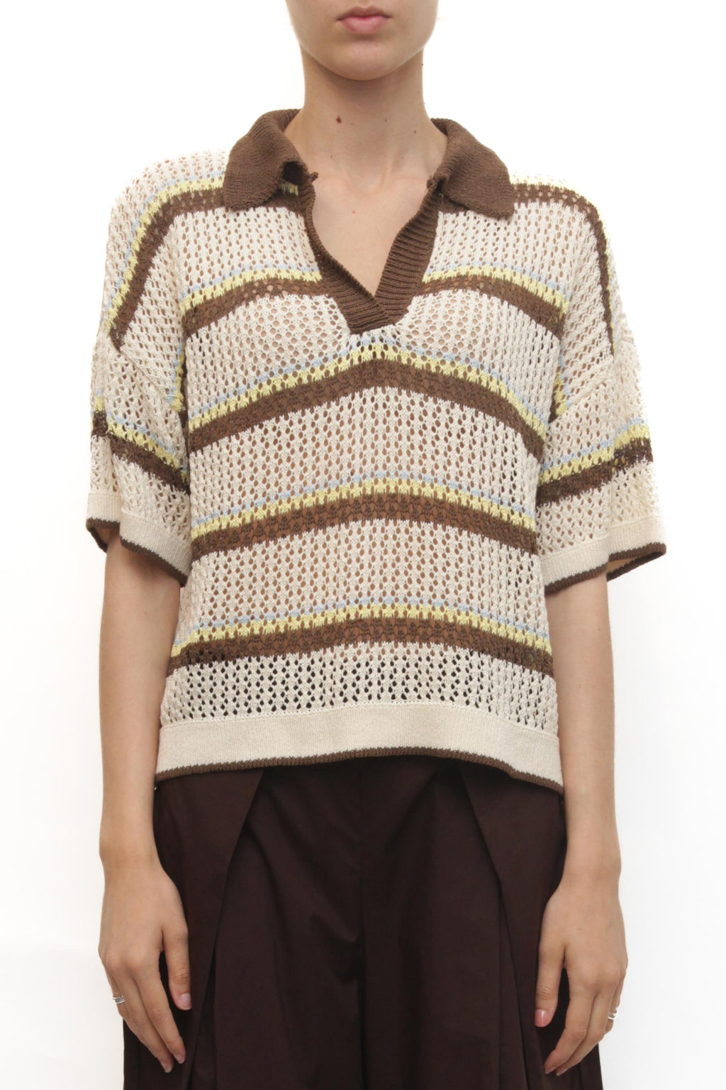 Maglia Marion - PANNA riga mar/gia/ce
