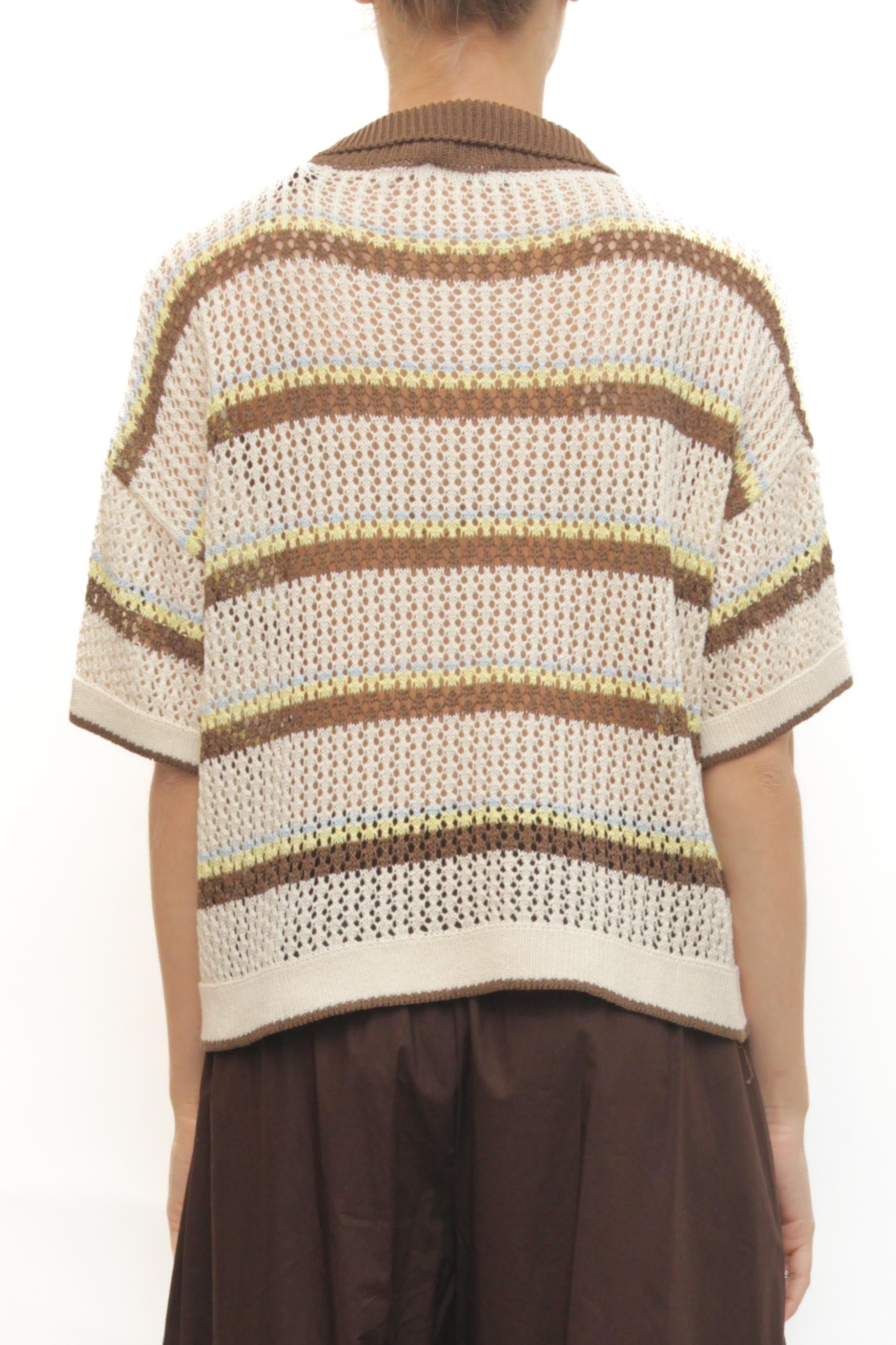 Maglia Marion - PANNA riga mar/gia/ce