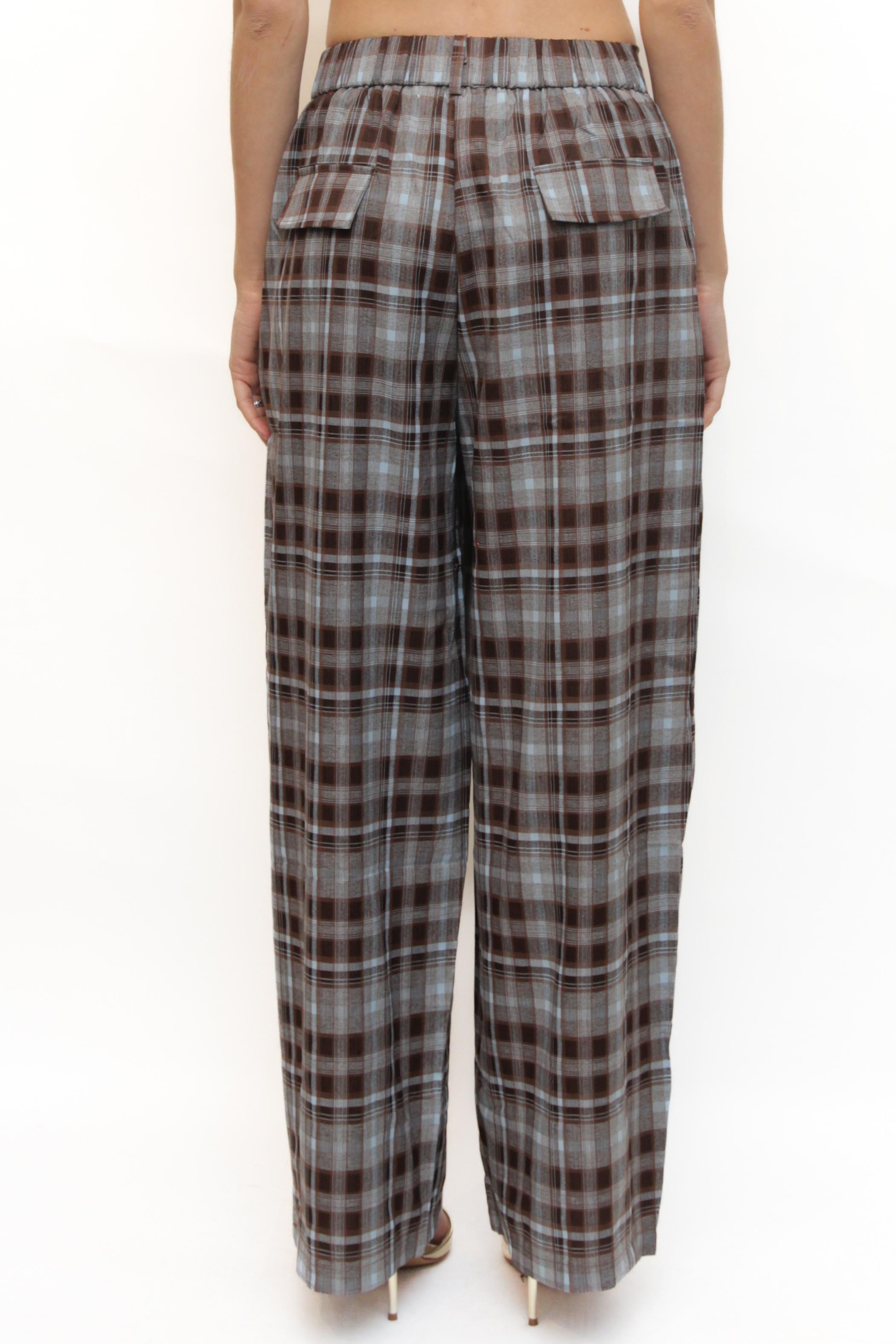 LEVH - Pantalone Prisca - CHECK MARR/CEL