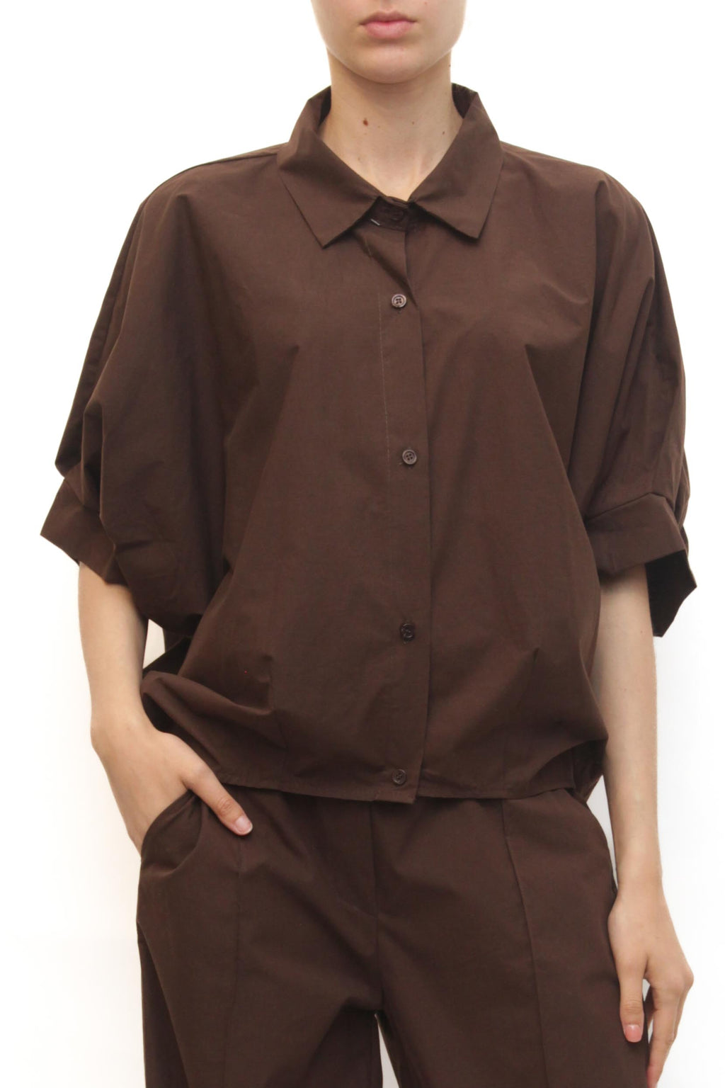 LEVH - Camicia Carana - MARRONE