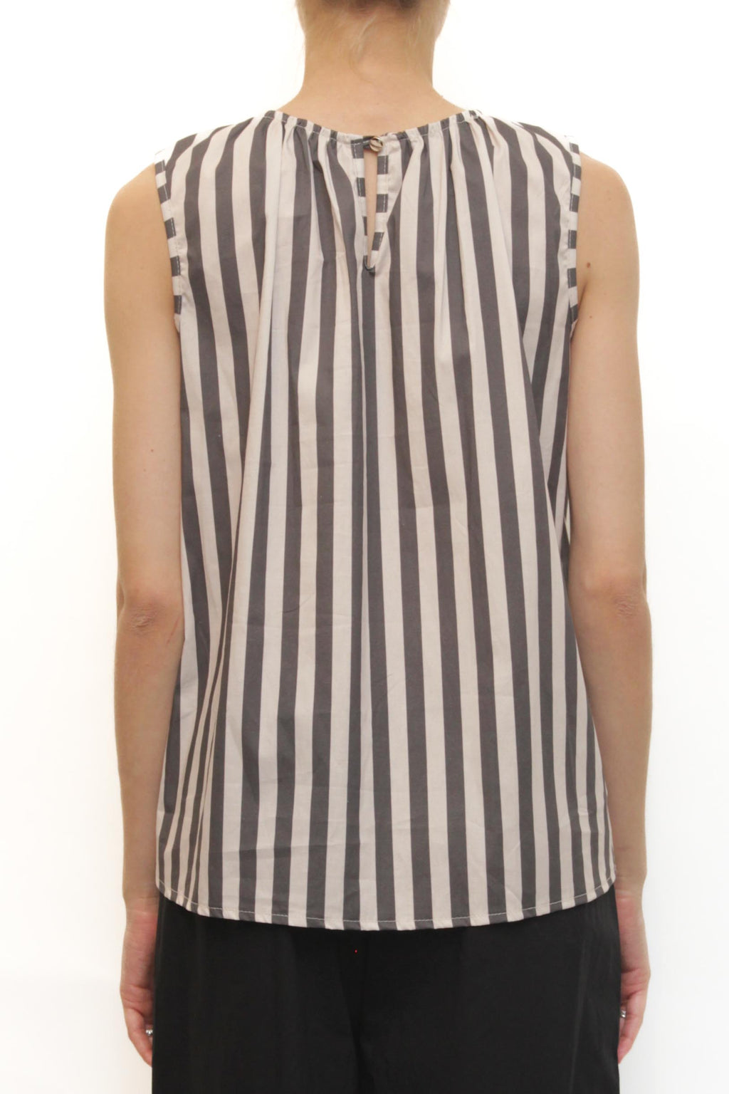 LEVH - Top Timotha - RIGA BIANCO/GRIGIO