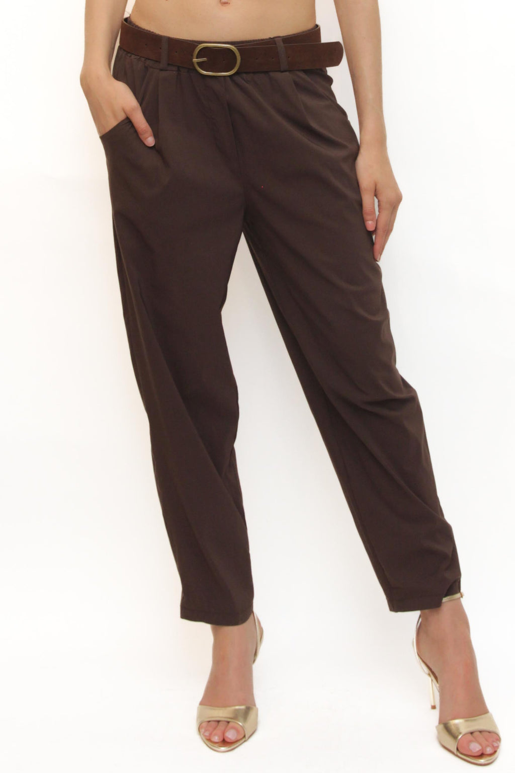 LEVH - Pantalone Poissy - MARRONE