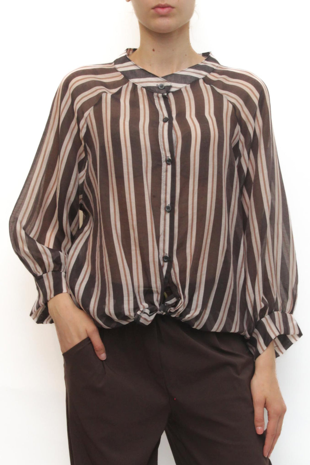 LEVH - Camicia Canach - Riga nero/tab/pan