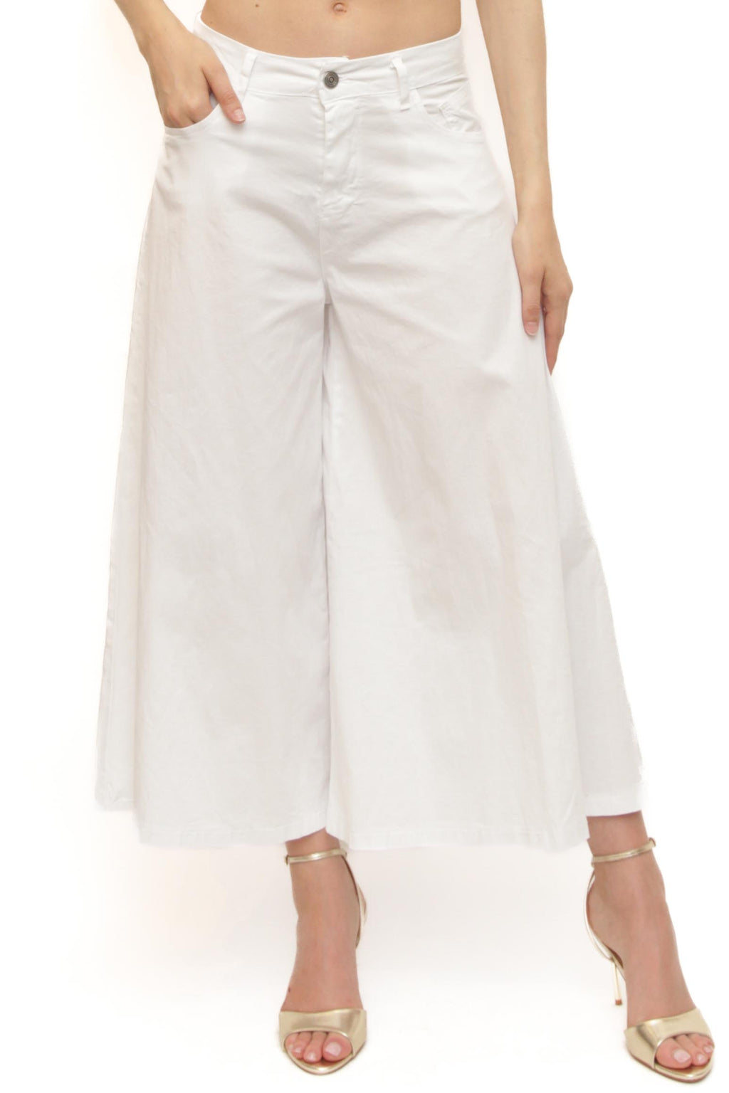 LEVH - Pantalone Perkly - BIANCO
