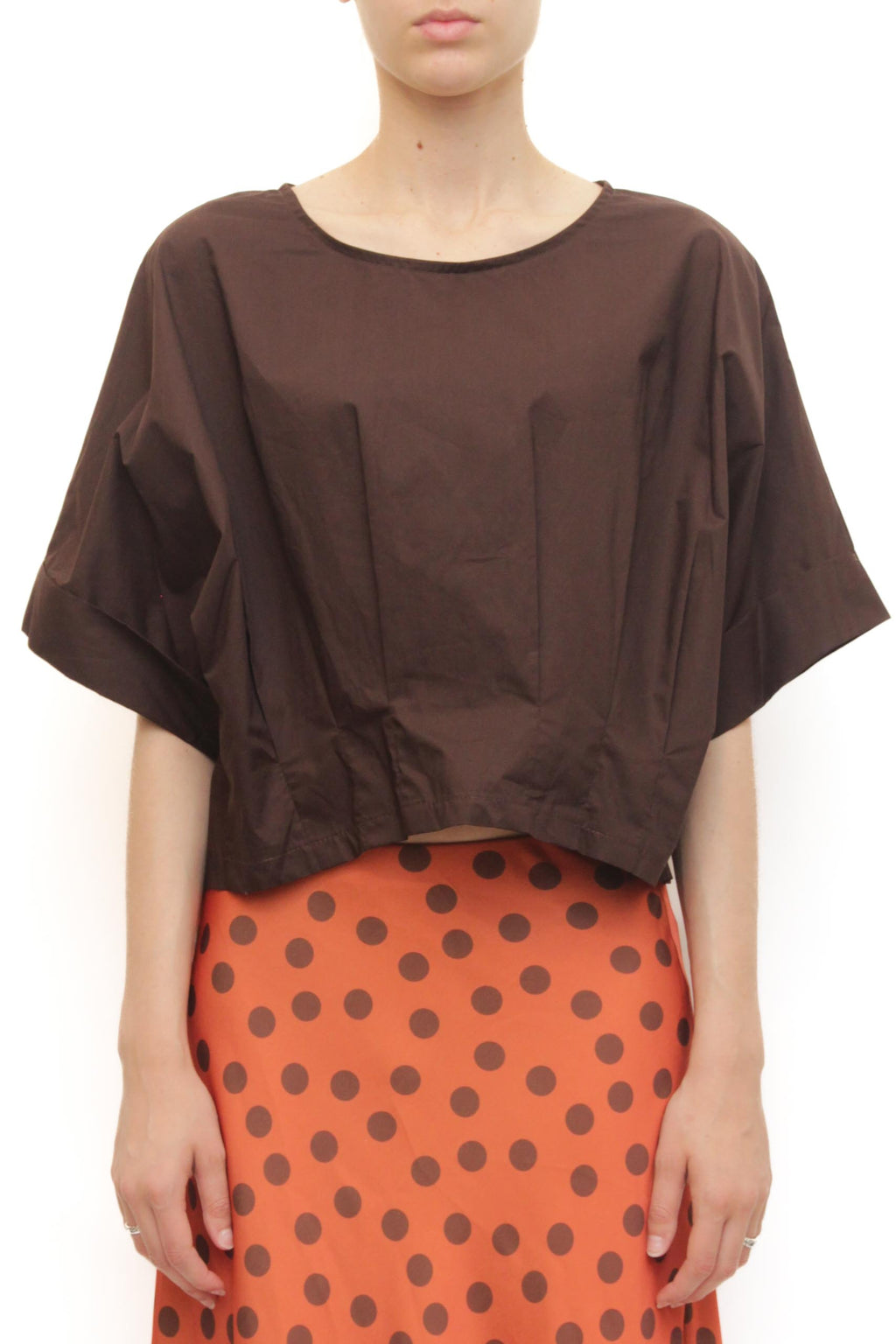 LEVH - Blusa Bertha - MARRONE