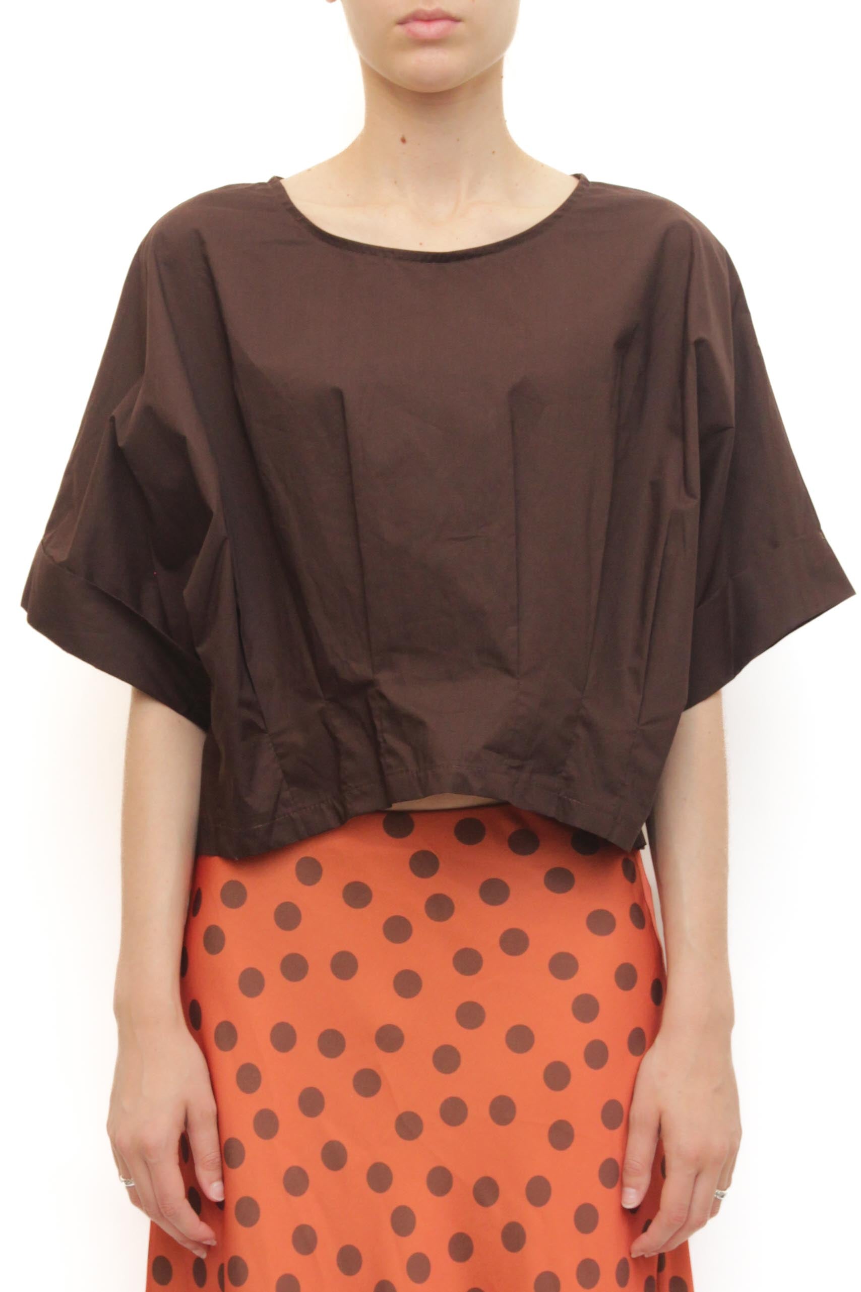 LEVH - Blusa Bertha - MARRONE