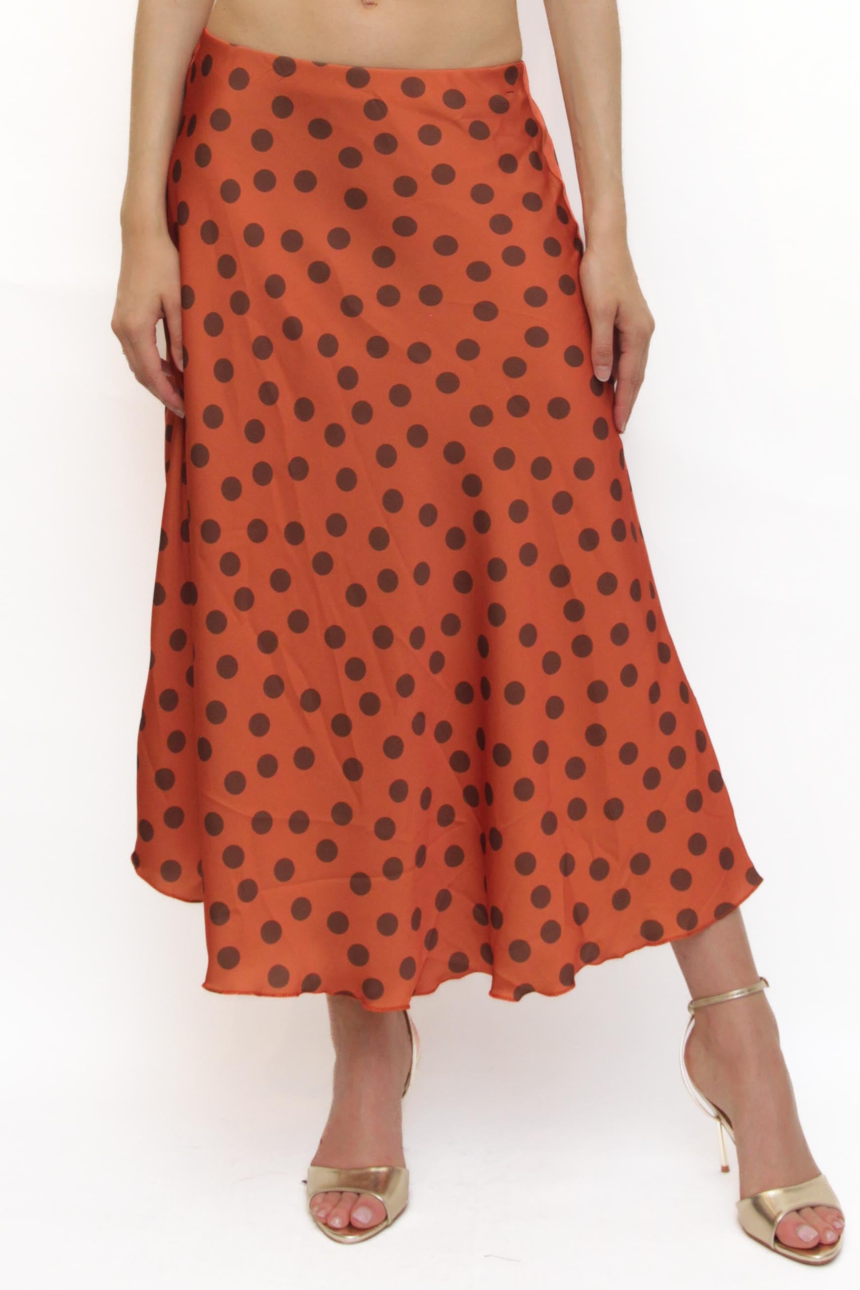 LEVH - Gonna Gardez - Arancio pois marrone