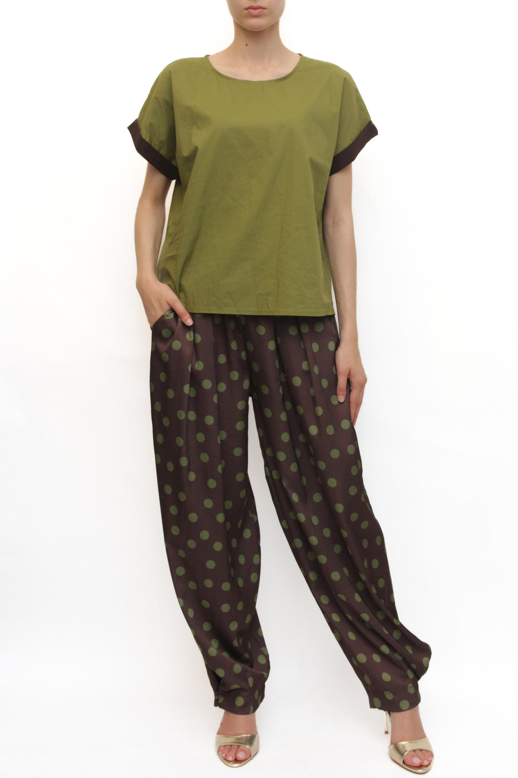 LEVH - Blusa Beryl - PISTACCHIO/moro