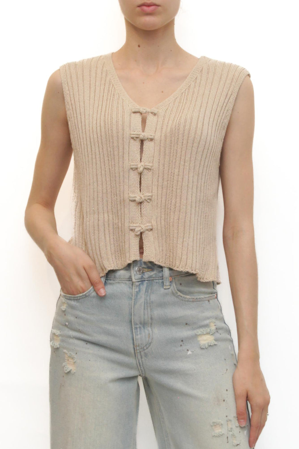 LEVH - Gilet Gwenyth - BEIGE