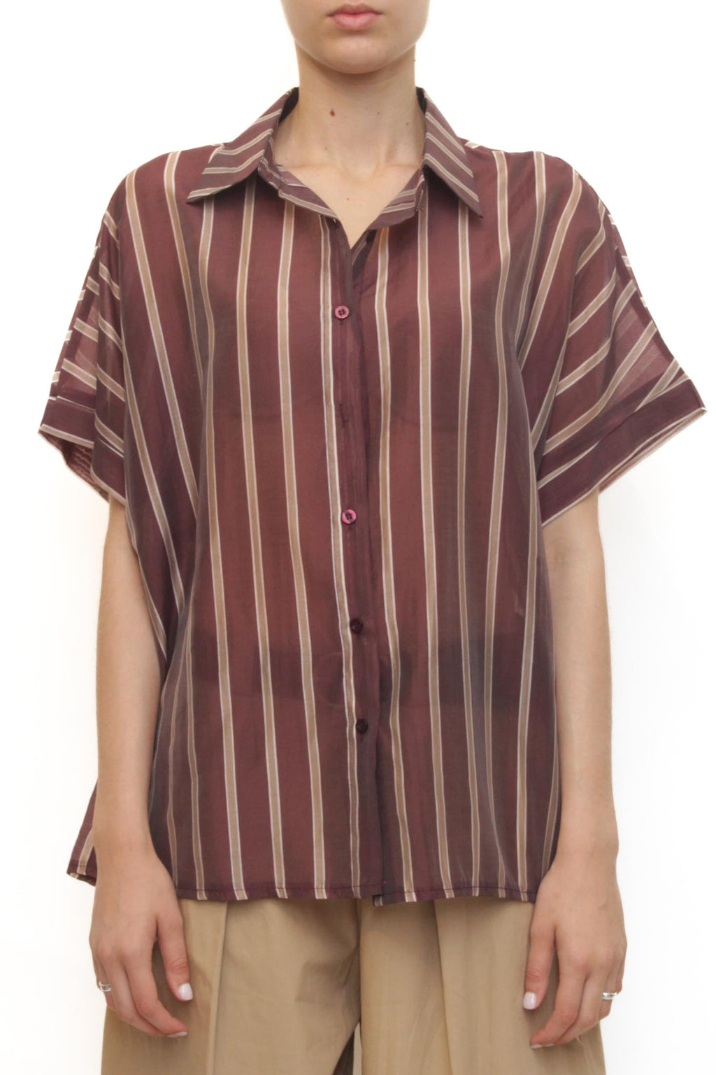 LEVH - Camicia Challans - Riga bord/oro