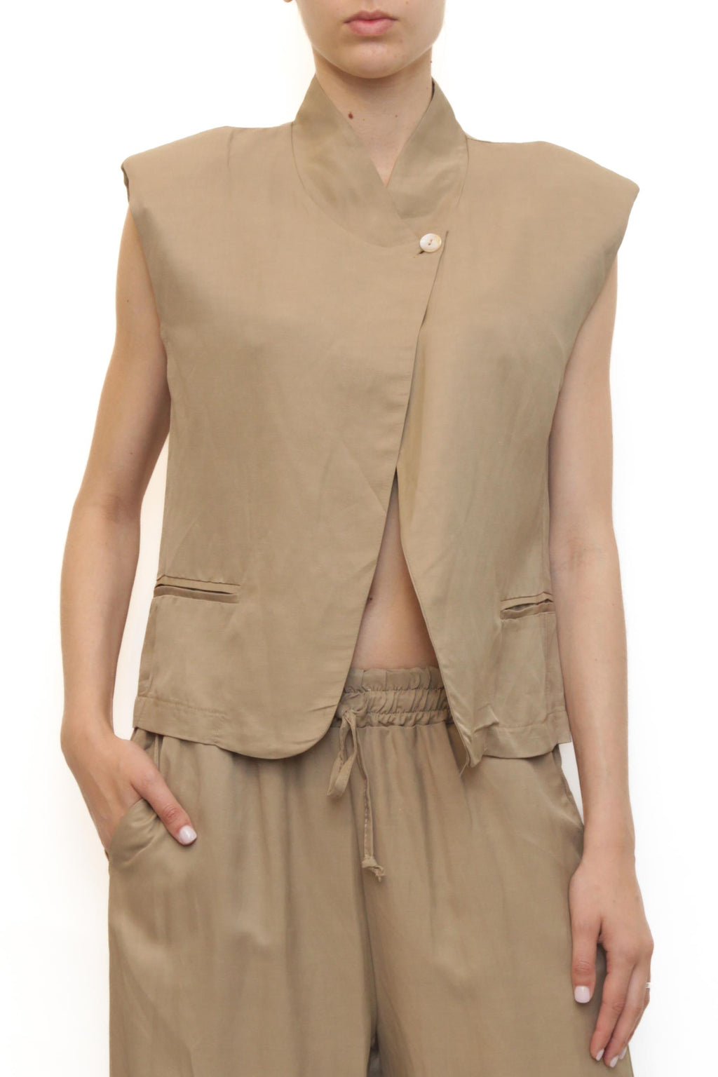 LEVH - Gilet Gussie - BEIGE