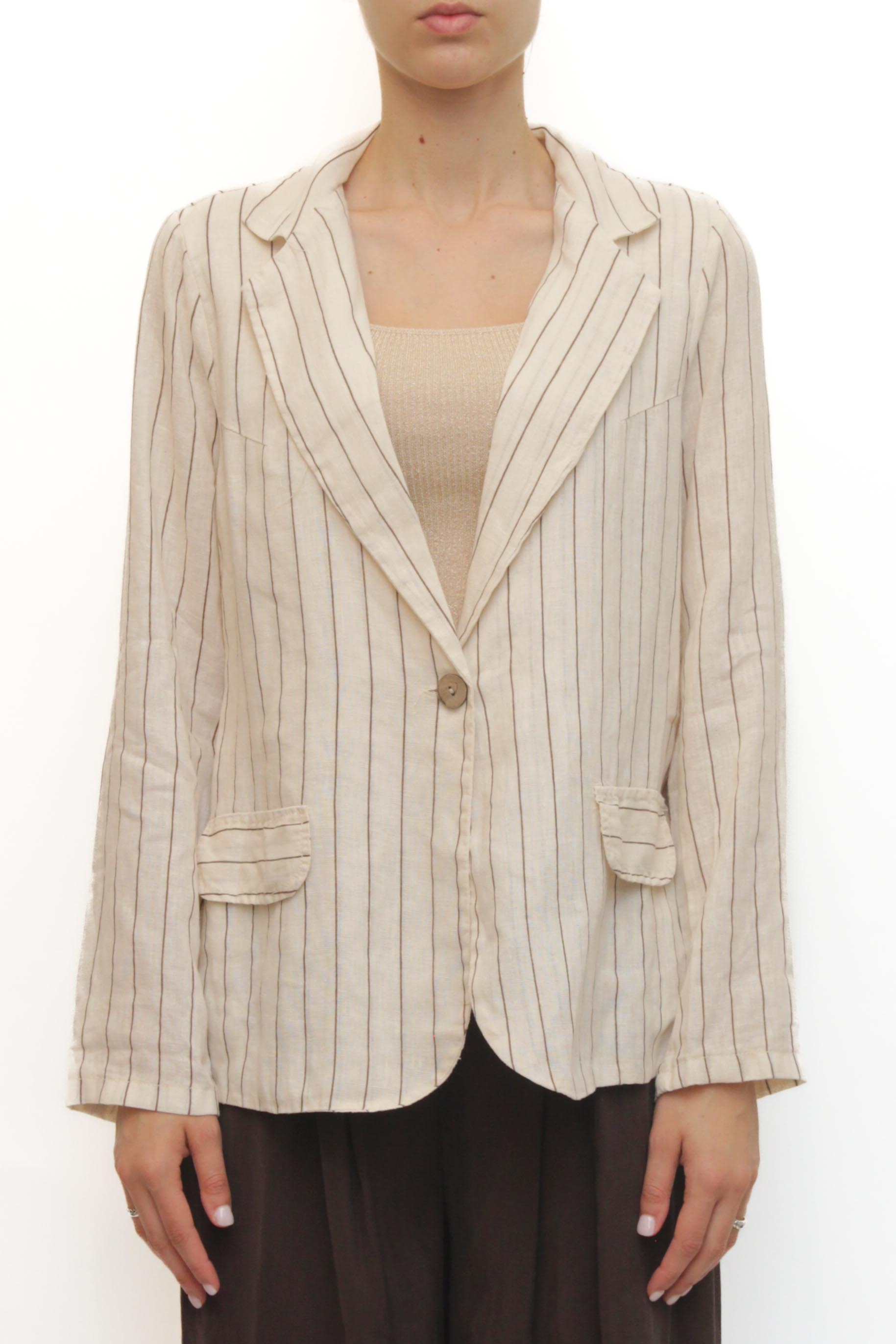 LEVH - Blazer Bethany - RIGA BEIGE/MARRONE