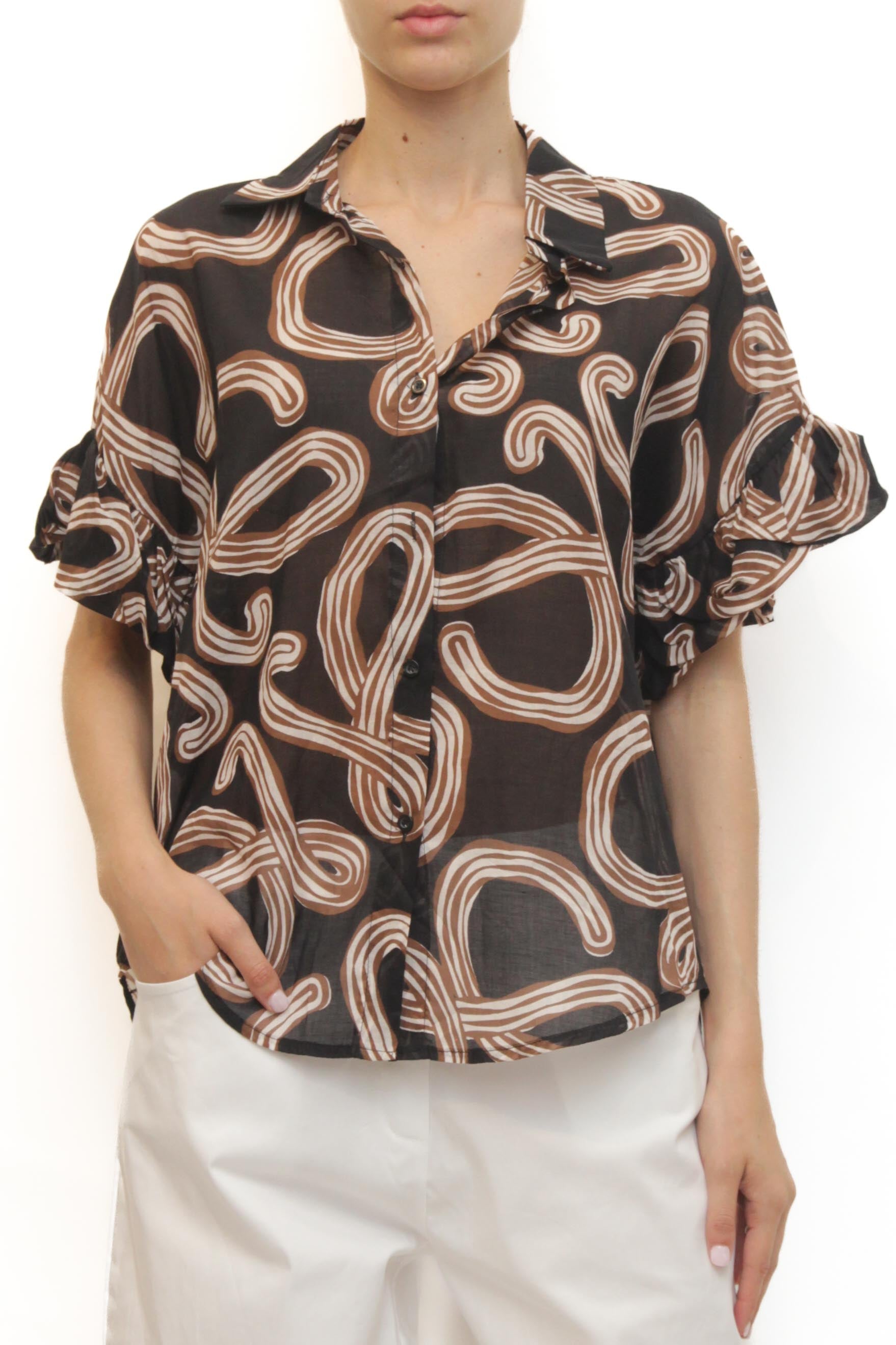 LEVH - Camicia Chittim - Nero fant marr/bia