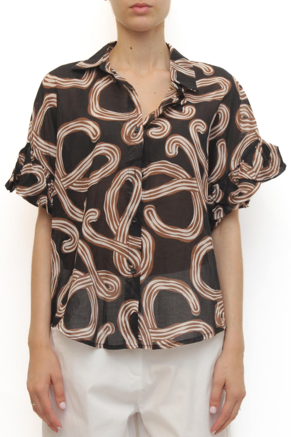 LEVH - Camicia Chittim - Nero fant marr/bia