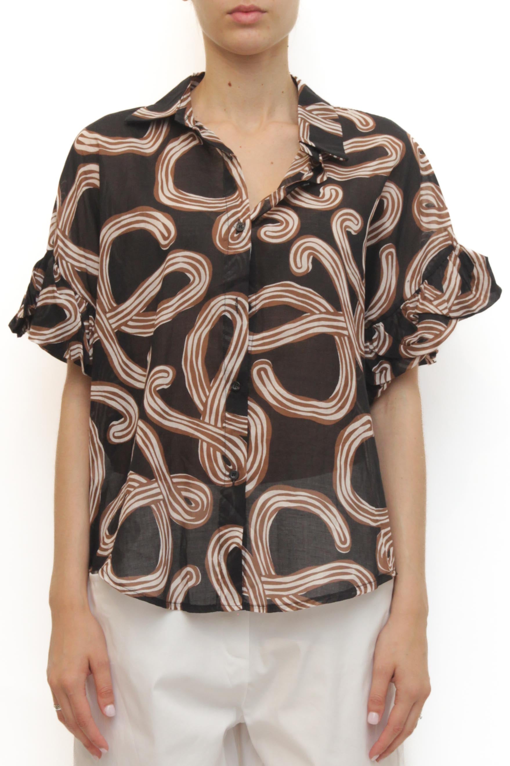 LEVH - Camicia Chittim - Nero fant marr/bia