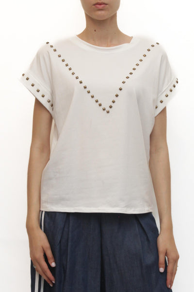 LEVH - T-shirt Taryn - BIANCO