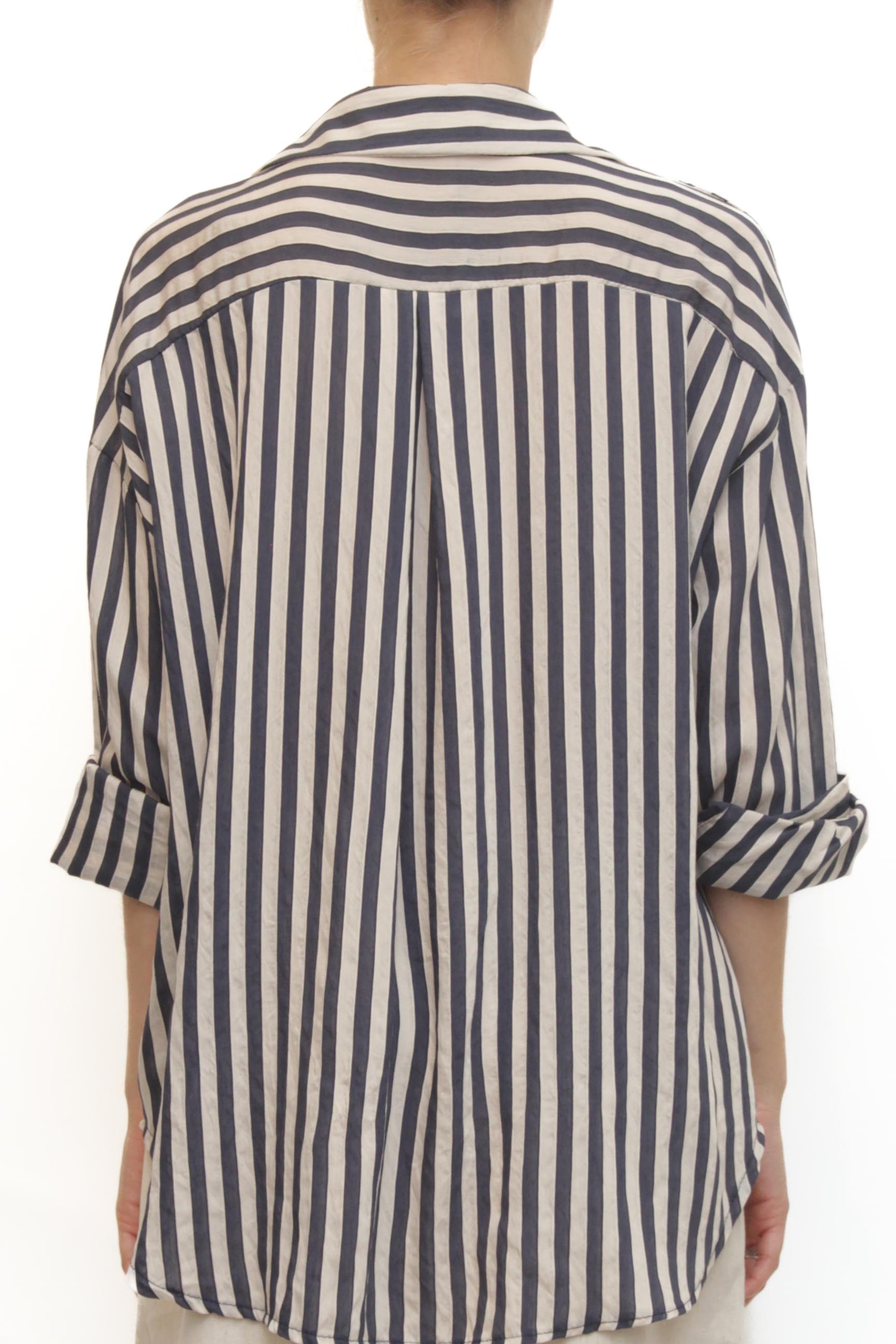LEVH - Camicia Cleofe - RIGA BEIGE/BLU