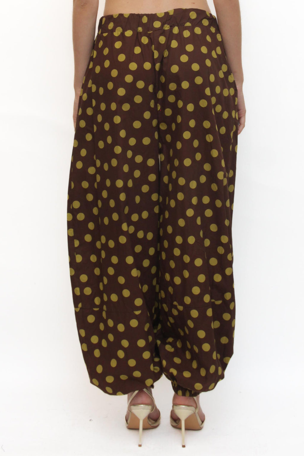 LEVH - Pantalone Platora - Marrone pois pistacchio