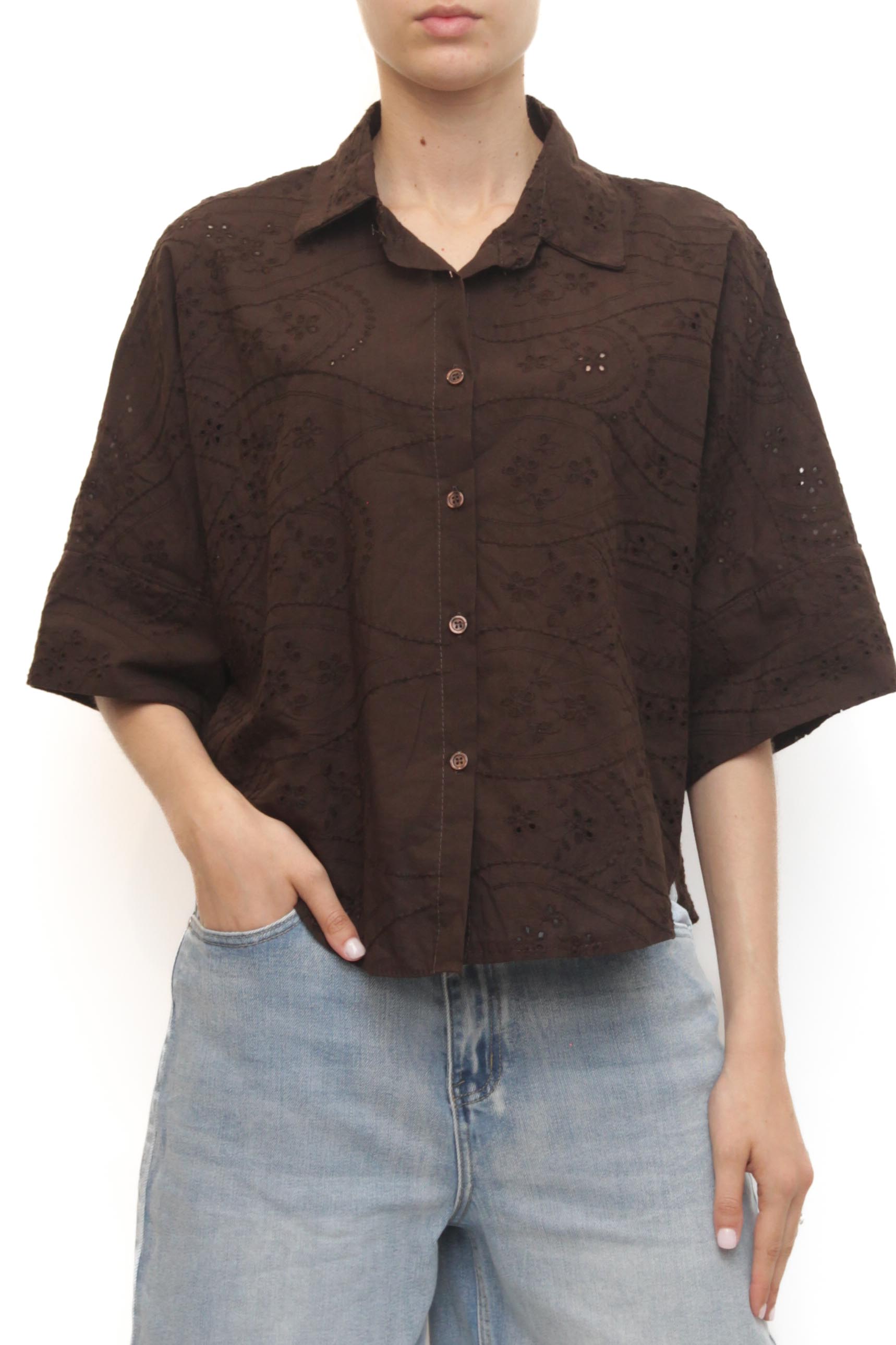 LEVH - Camicia Cabriès - MARRONE