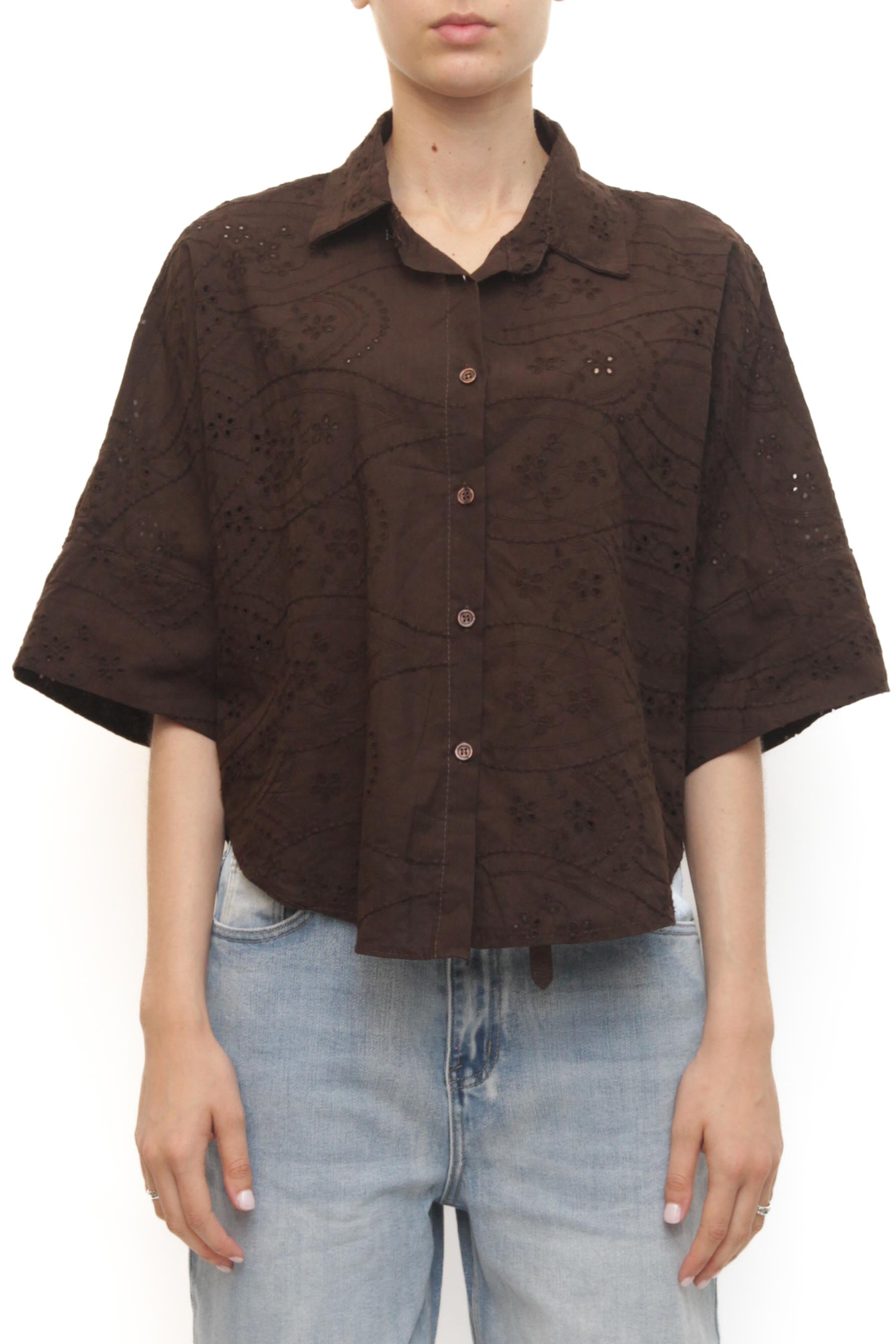 LEVH - Camicia Cabriès - MARRONE