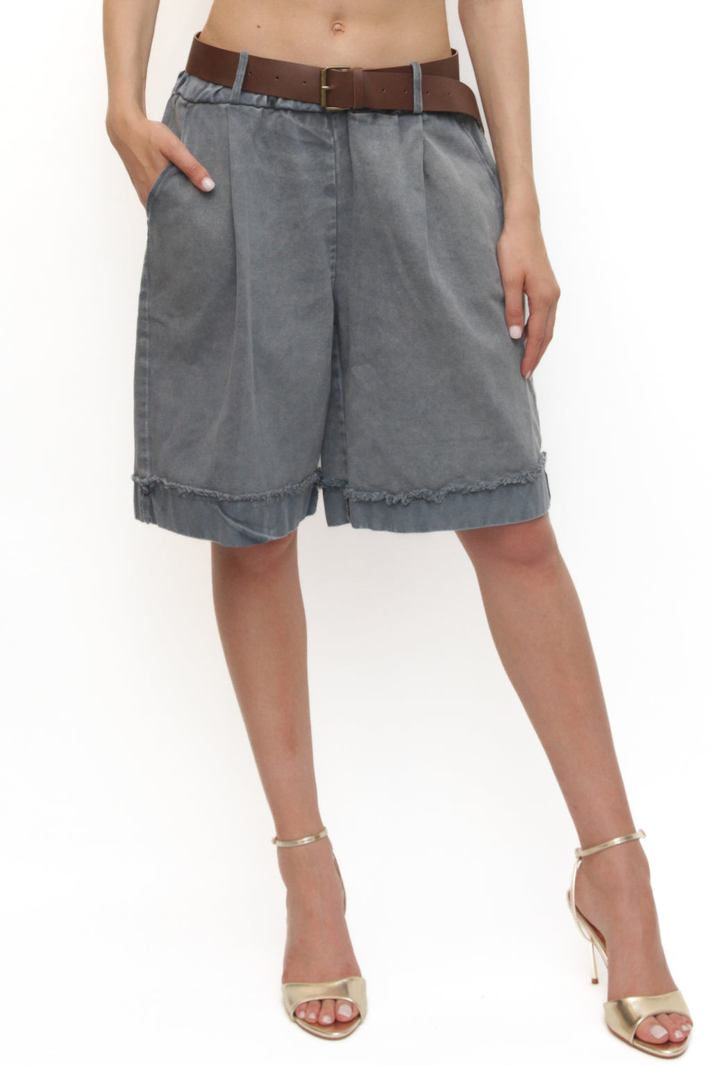 LEVH - Bermuda Blossom - Denim maltinto