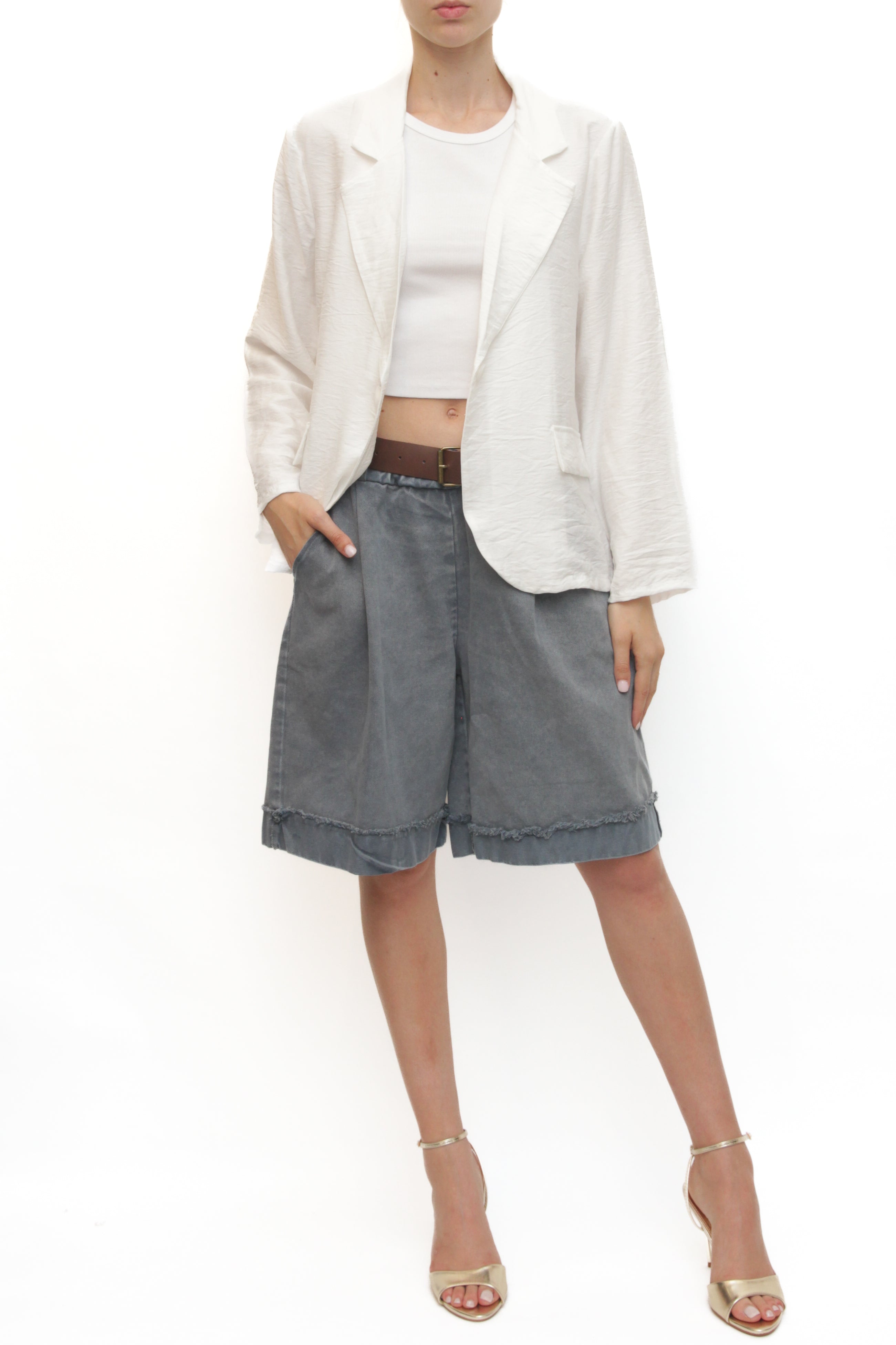 LEVH - Bermuda Blossom - Denim maltinto