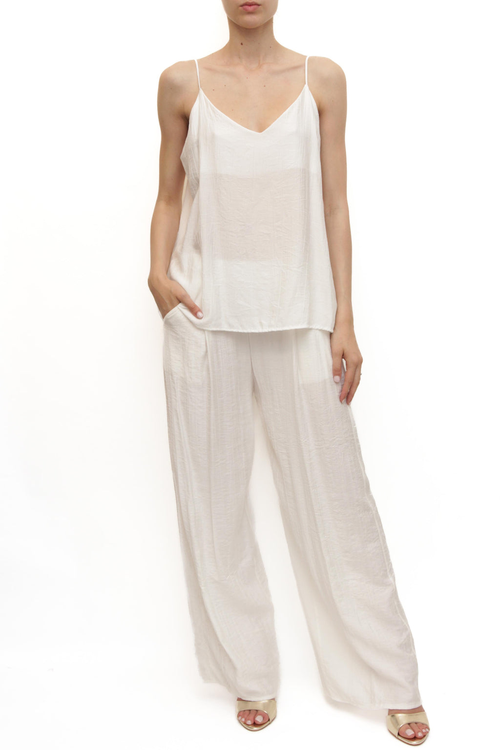 LEVH - Pantalone Pursat - BIANCO
