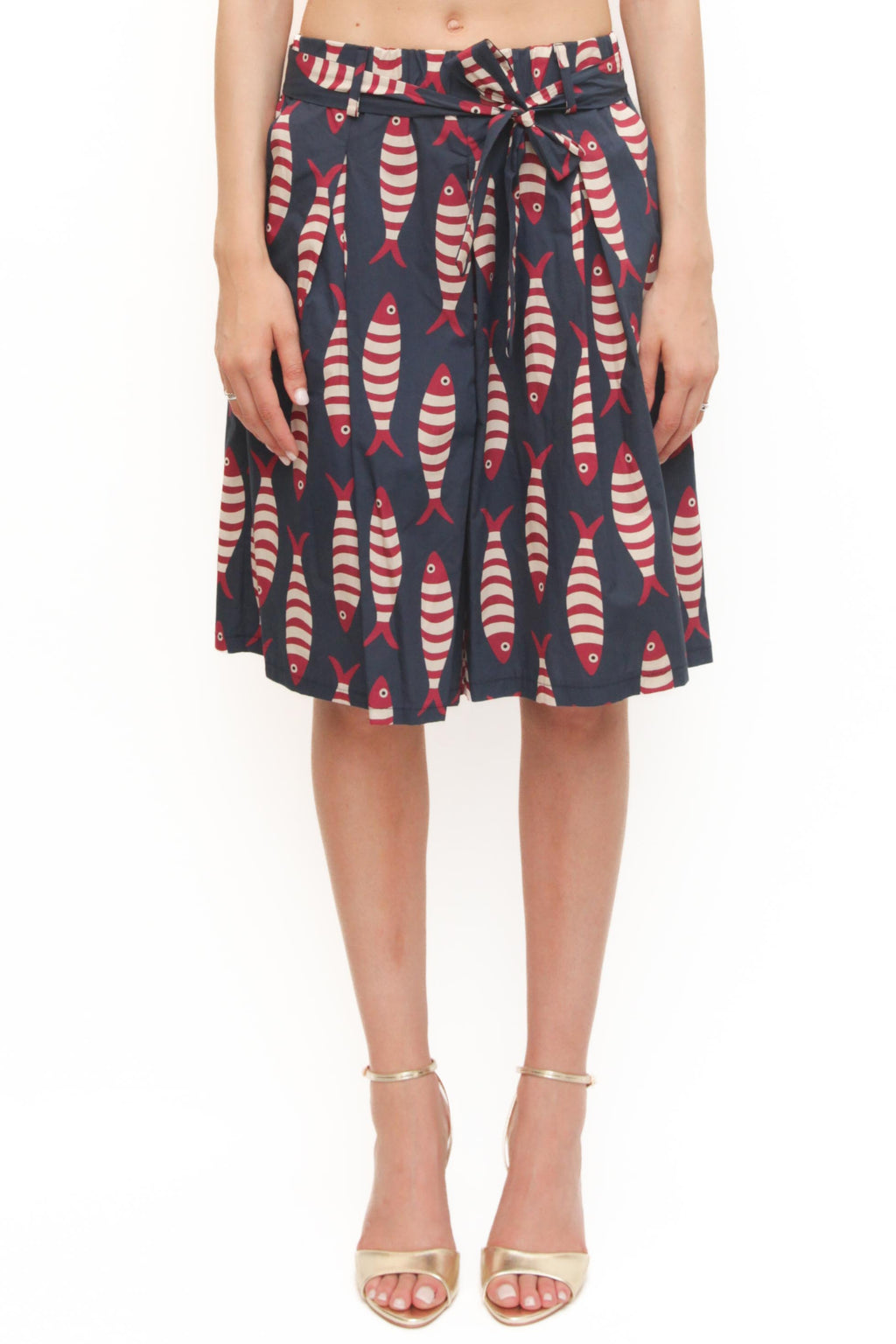 LEVH - Bermuda Briony - Fantasia pesce blu/rosso