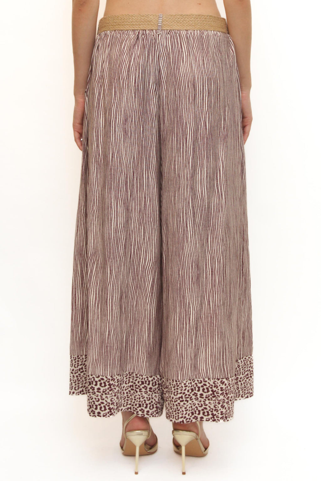 LEVH - Pantalone Peggie - RIGA PANNA/BORDX