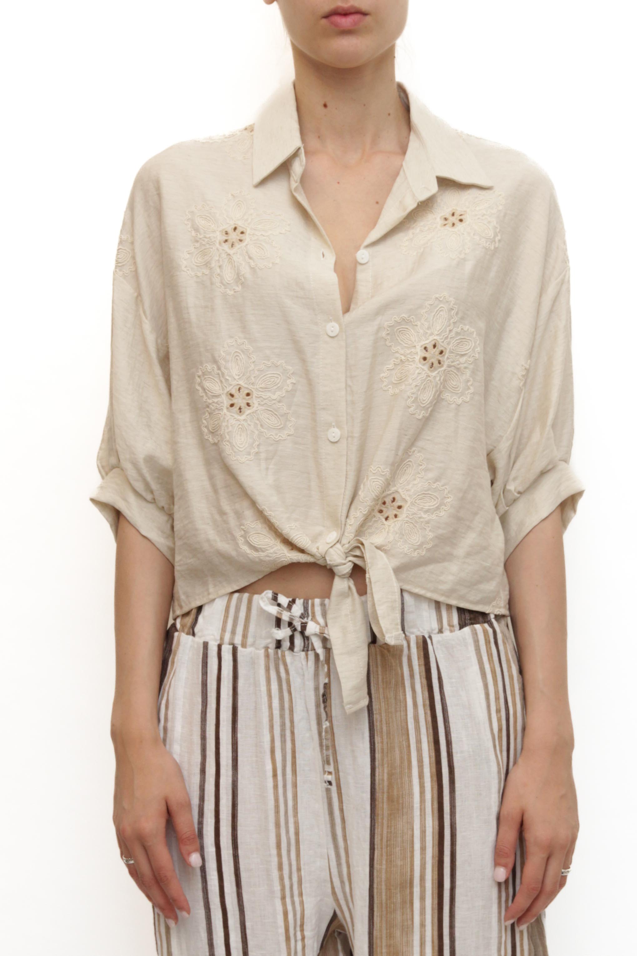 LEVH - Camicia Champagne - BEIGE