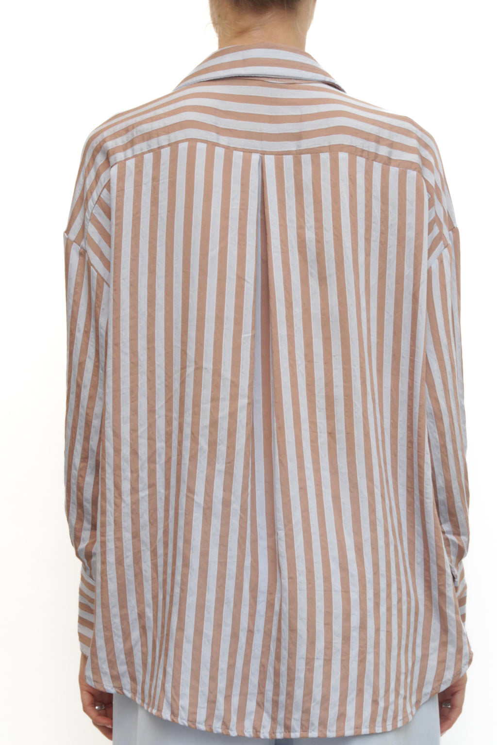 LEVH - Camicia Cleofe - RIGA BEIGE/CELESTE
