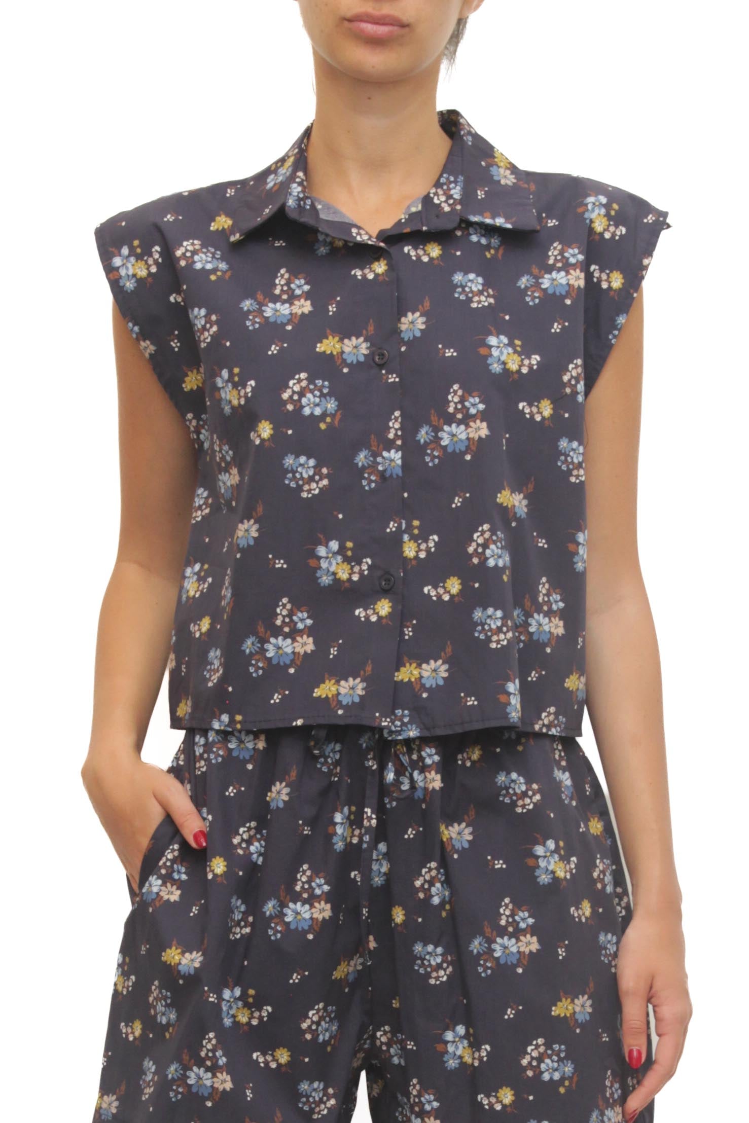 LEVH - Camicia Clarisa - F.BLU FIORE