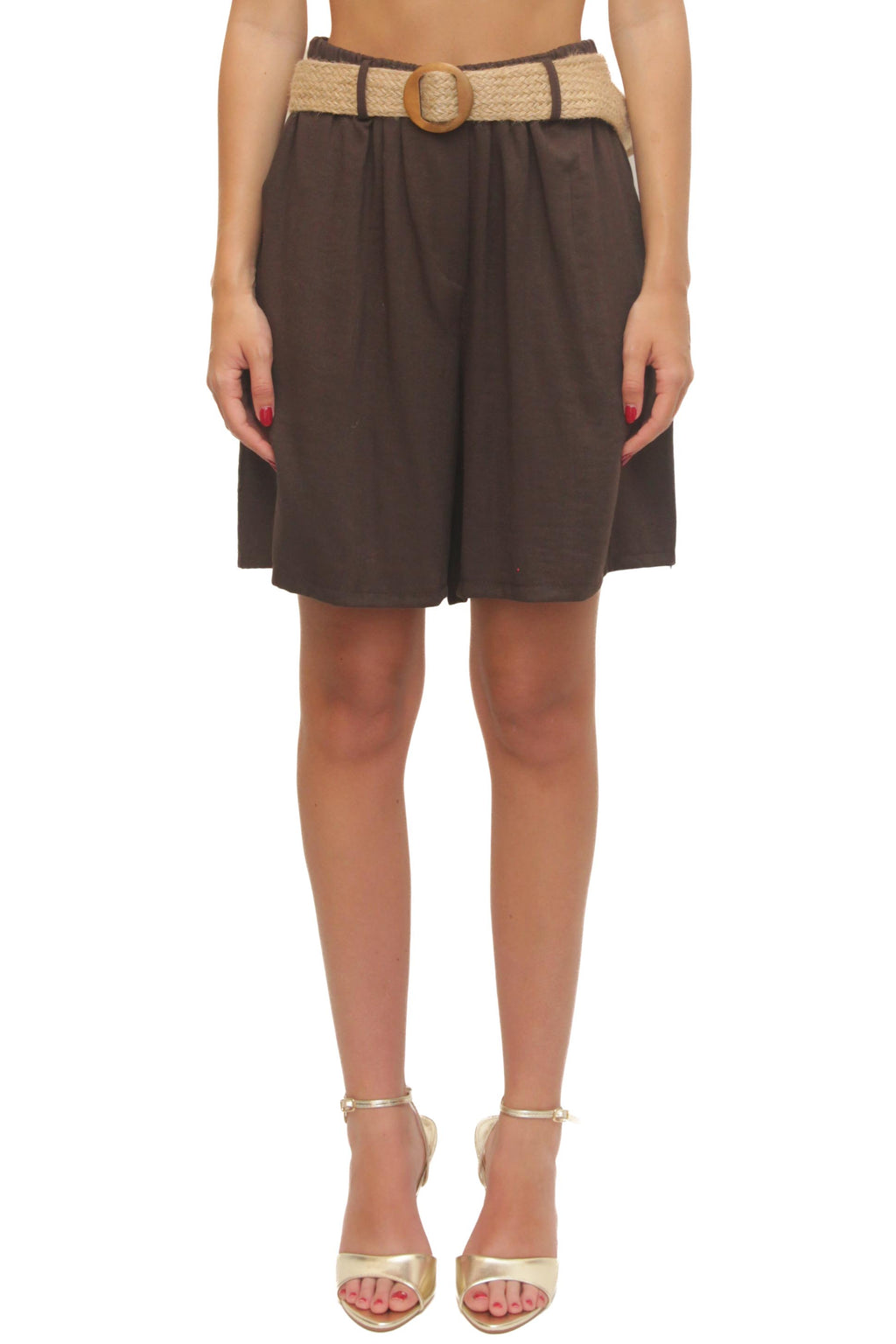 LEVH - Shorts Shantelle - MARRONE