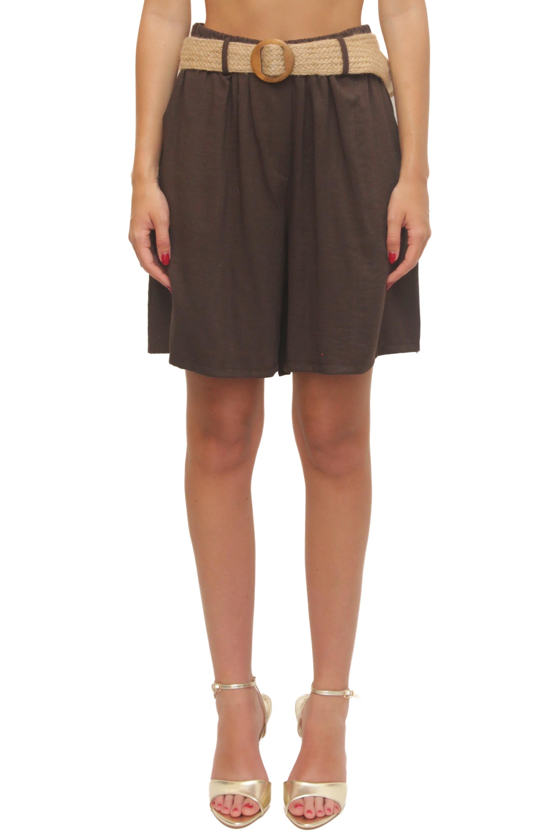 LEVH - Shorts Shantelle - MARRONE