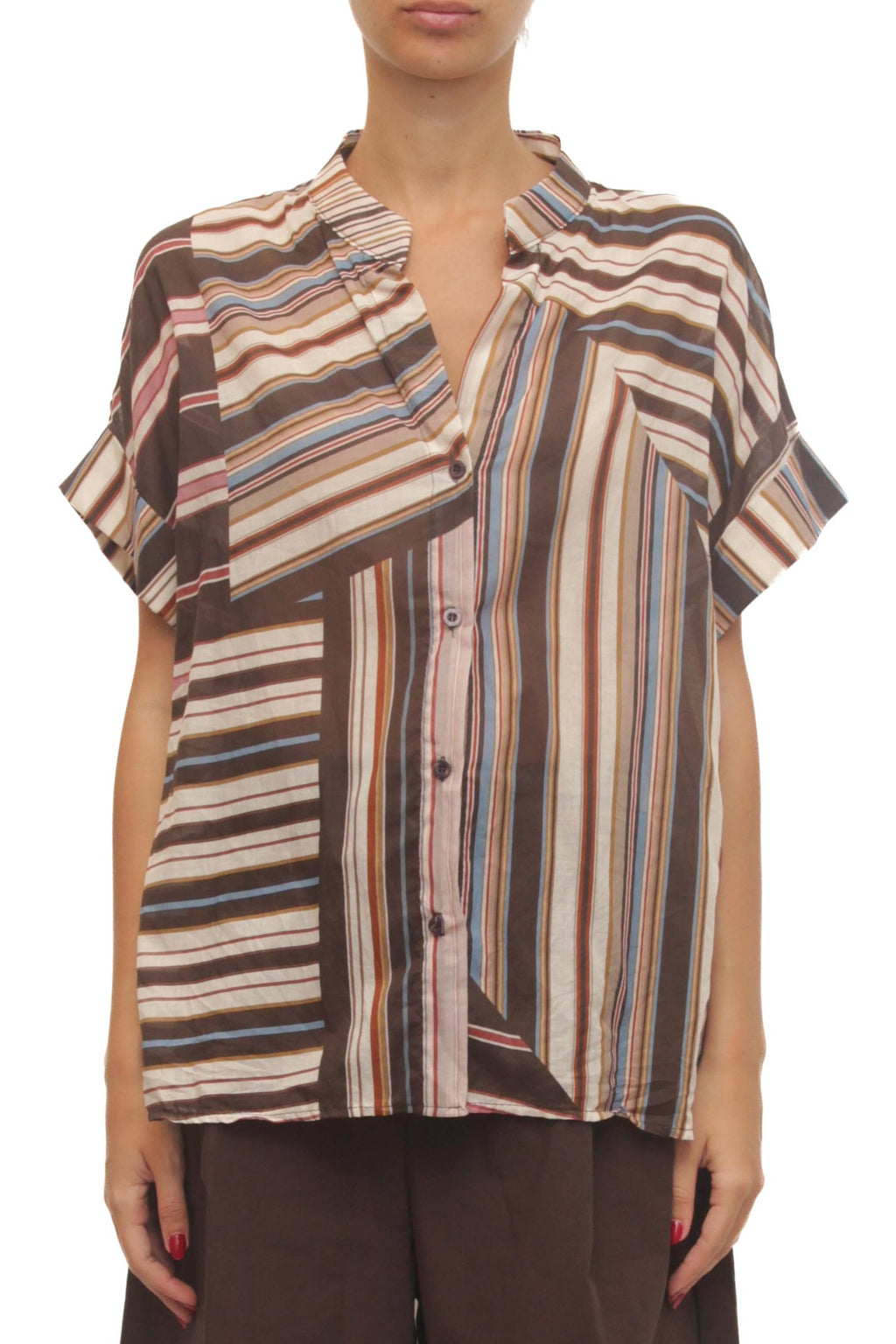 LEVH - Camicia Cleopatra - Riga multicolor marr