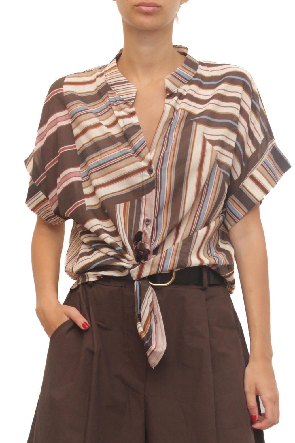 LEVH - Camicia Cleopatra - Riga multicolor marr
