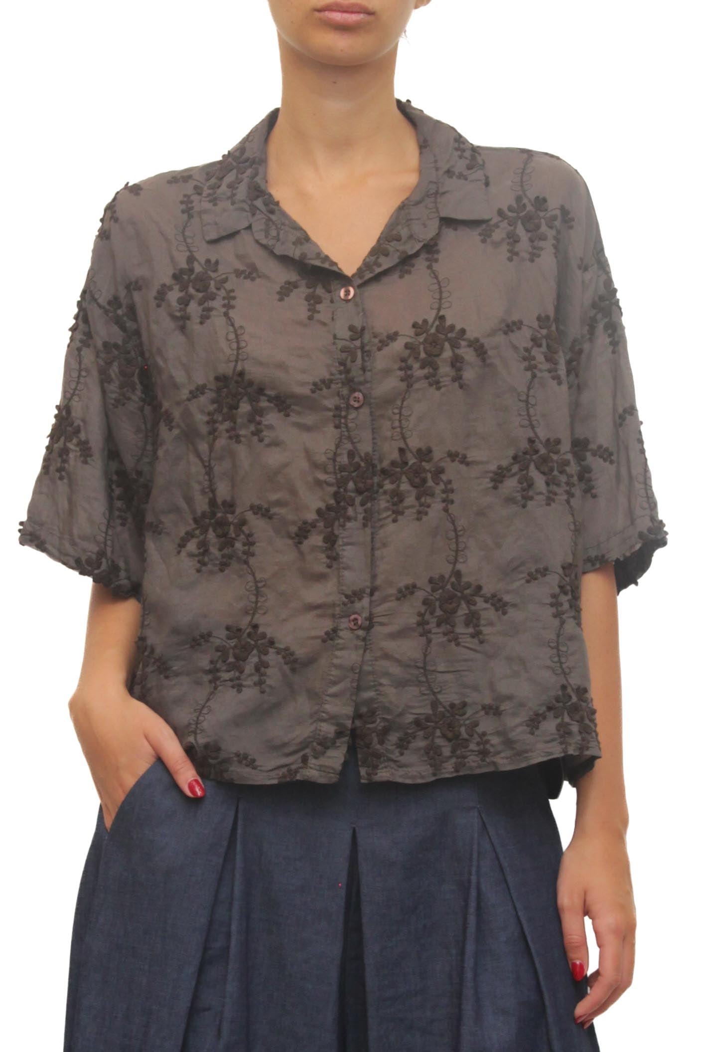 LEVH - Camicia Changa - MARRONE