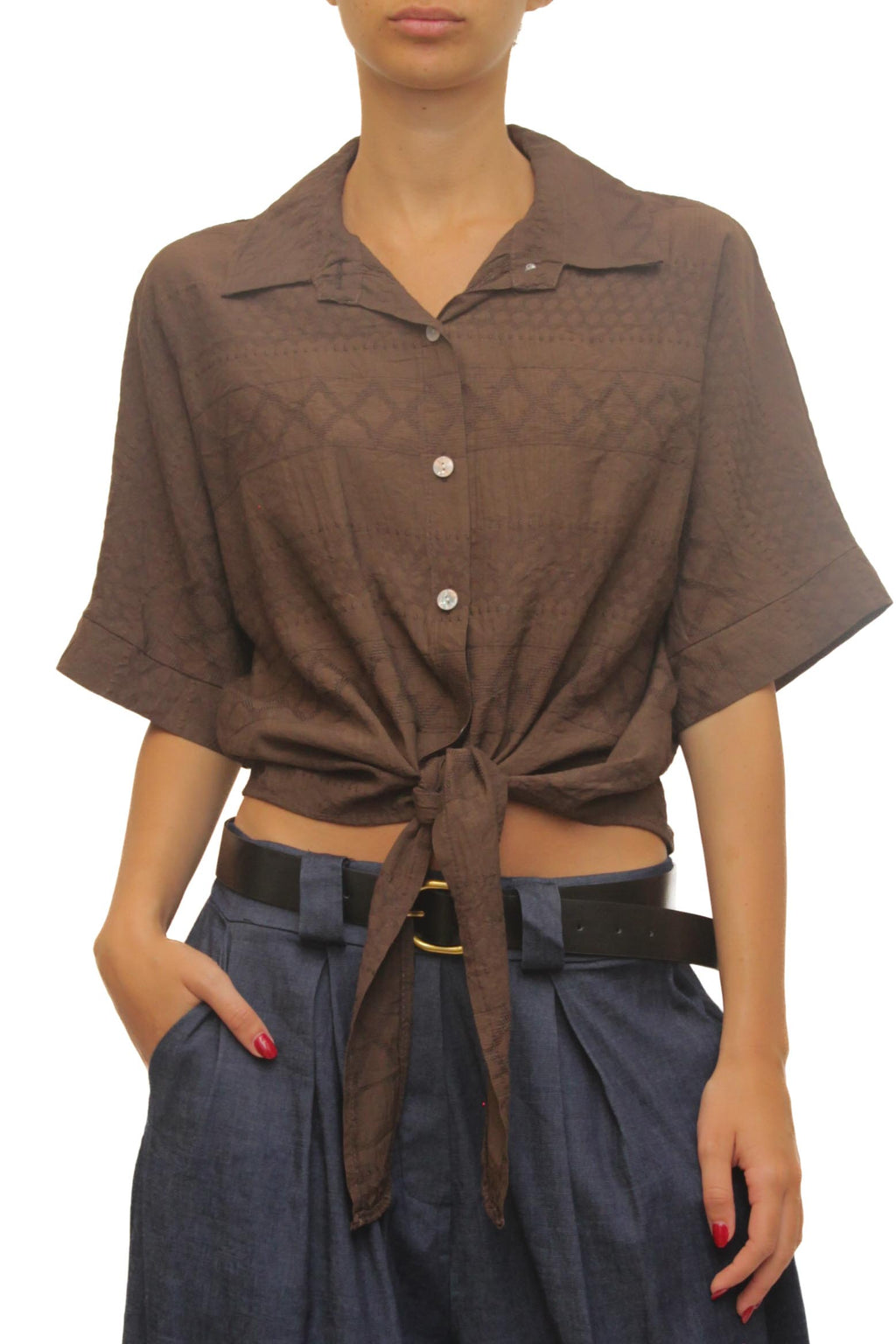 LEVH - Camicia Christabel - MARRONE