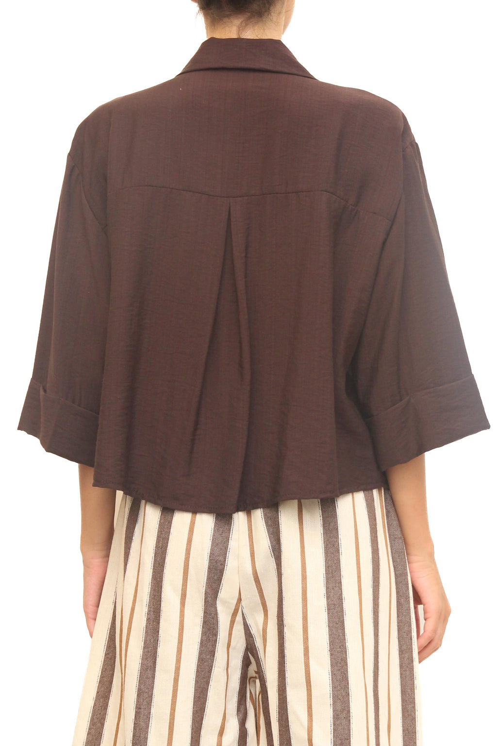 LEVH - Camicia Charmes - MARRONE