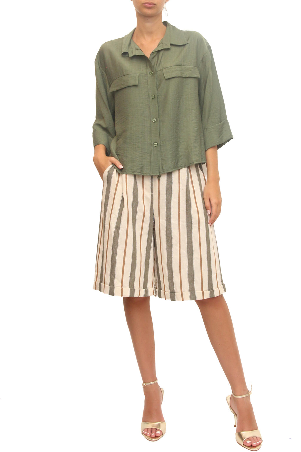 LEVH - Camicia Charmes - MILITARE