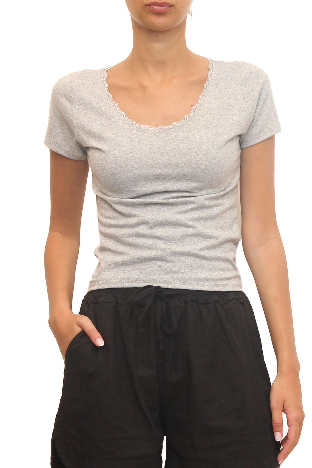 LEVH - T-shirt Tumbes - GRIGIO CHIARO