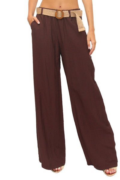 LEVH - Pantalone Phemie - MARRONE