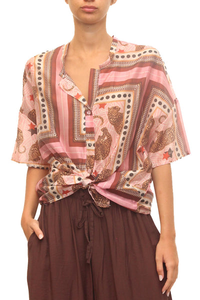 LEVH - Camicia Clemency - Fant leopardo