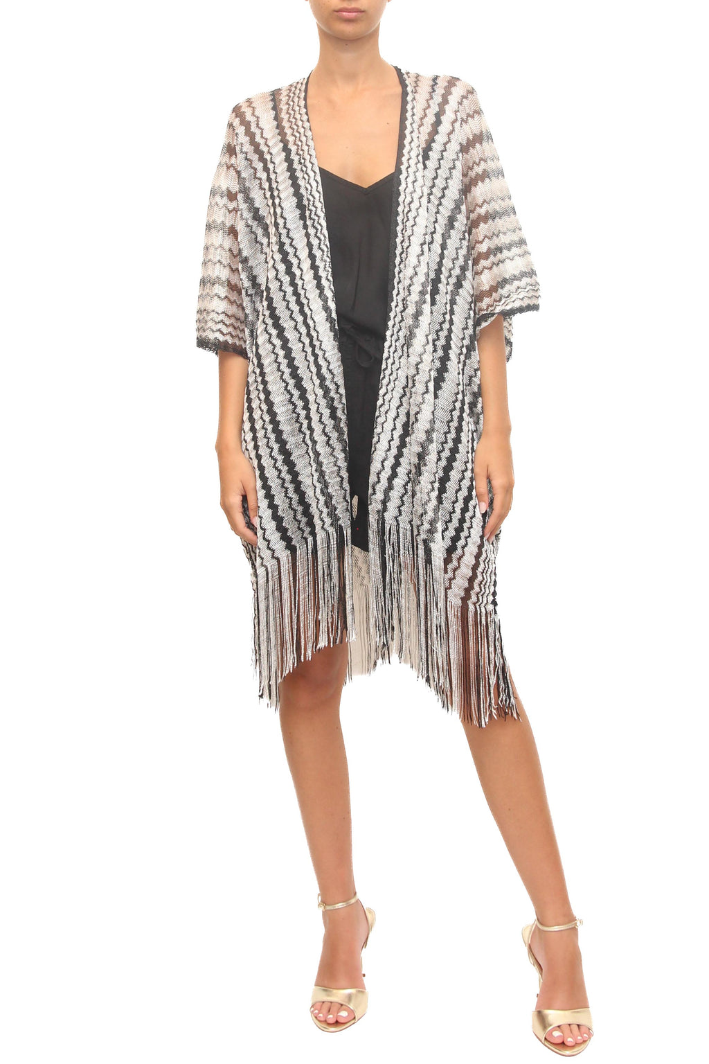 LEVH - Kimono Kanya - Black/white